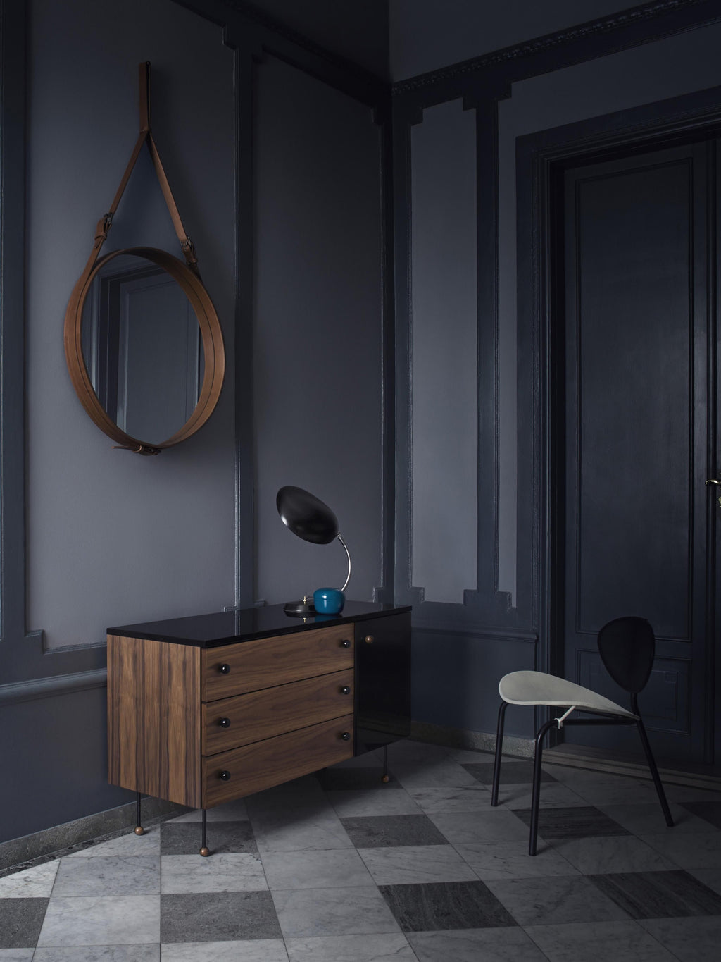 Adnet Round Wall Mirror, Various Sizes