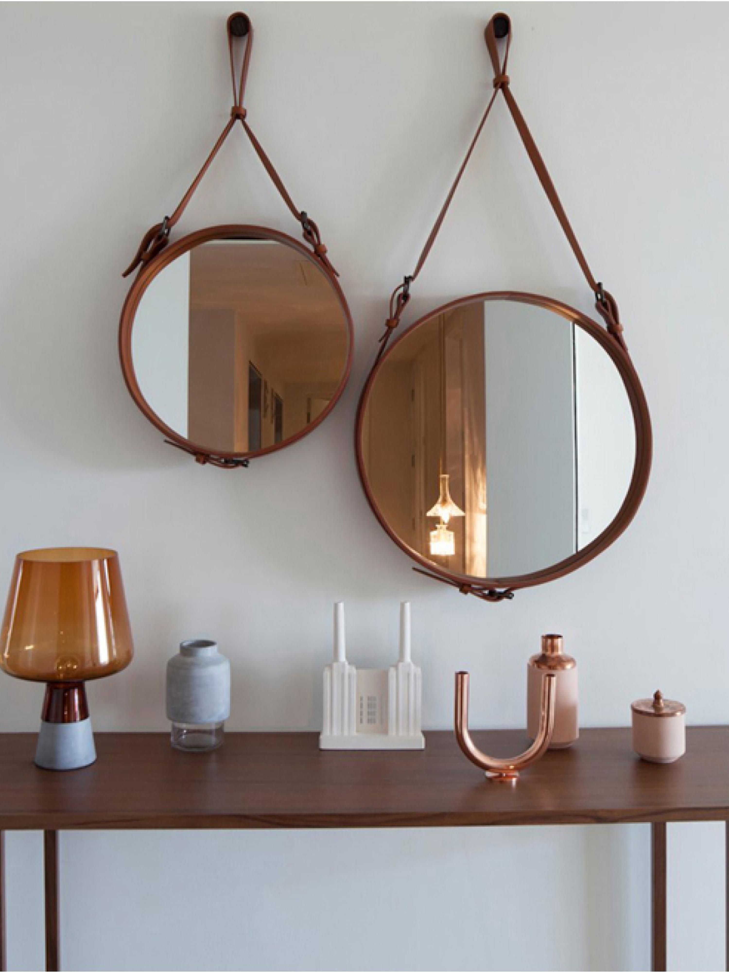 Adnet Round Wall Mirror, Various Sizes