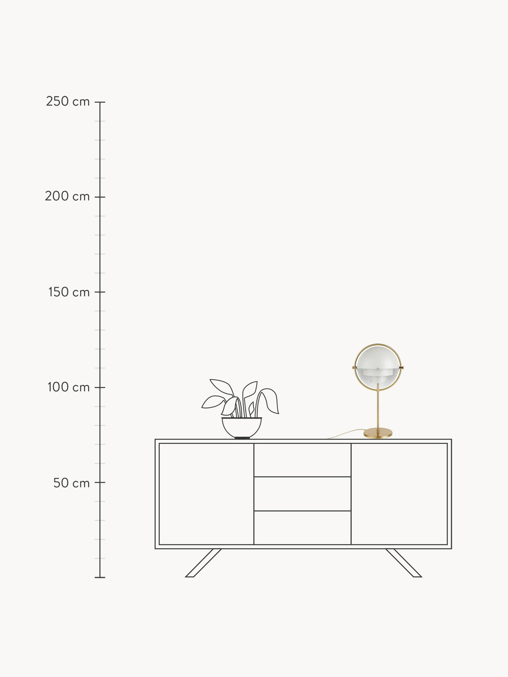 Multi-Lite Large Adjustable Table Lamp