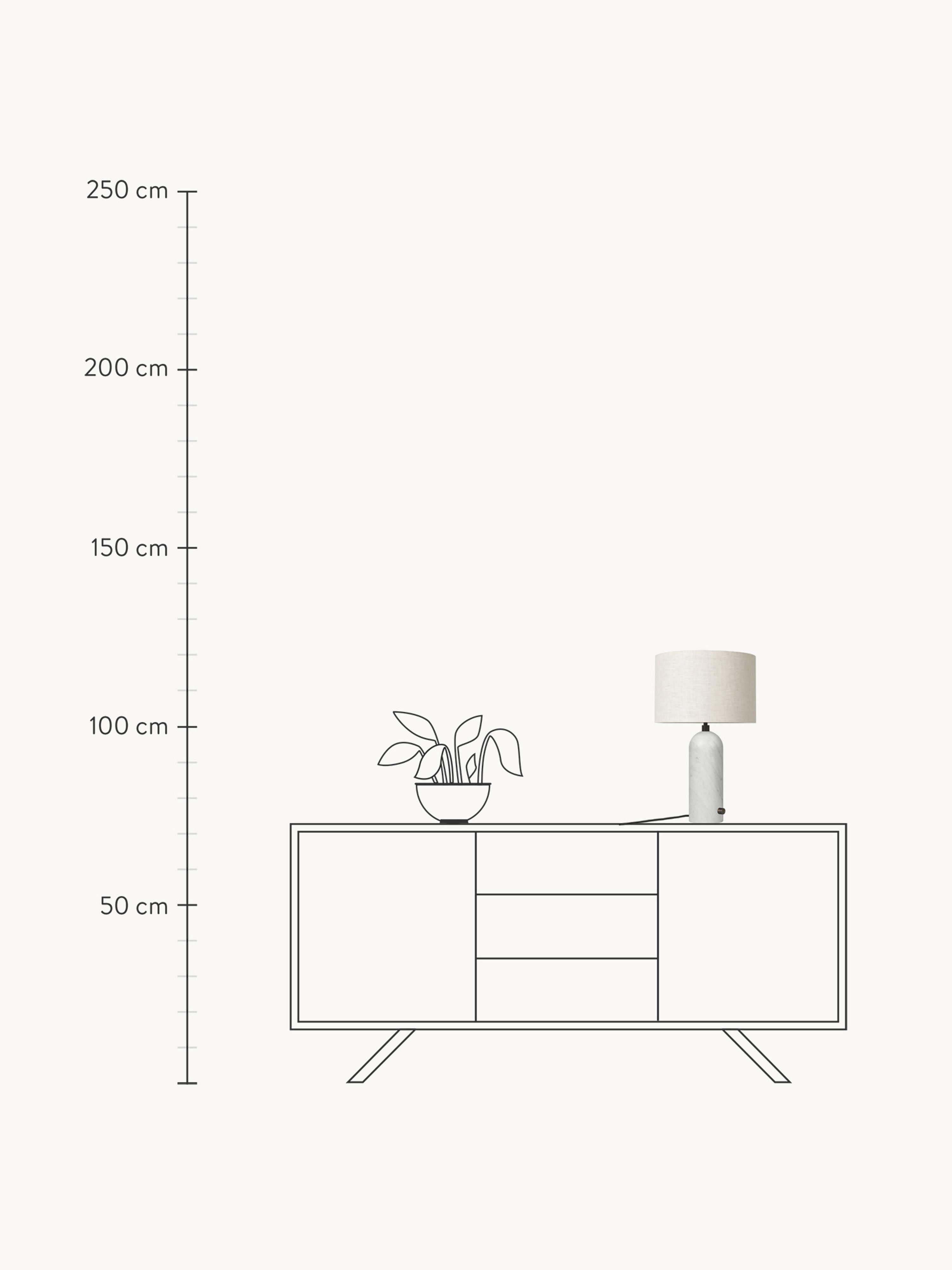 Gravity Large Dimmable Table Lamp with Marble Base, in various sizes