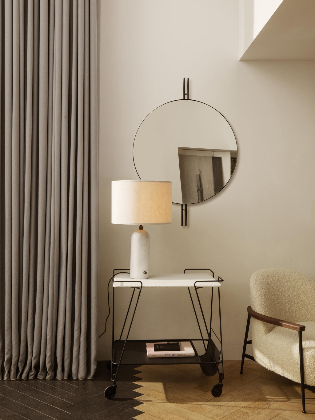Gravity Large Dimmable Table Lamp with Marble Base, in various sizes