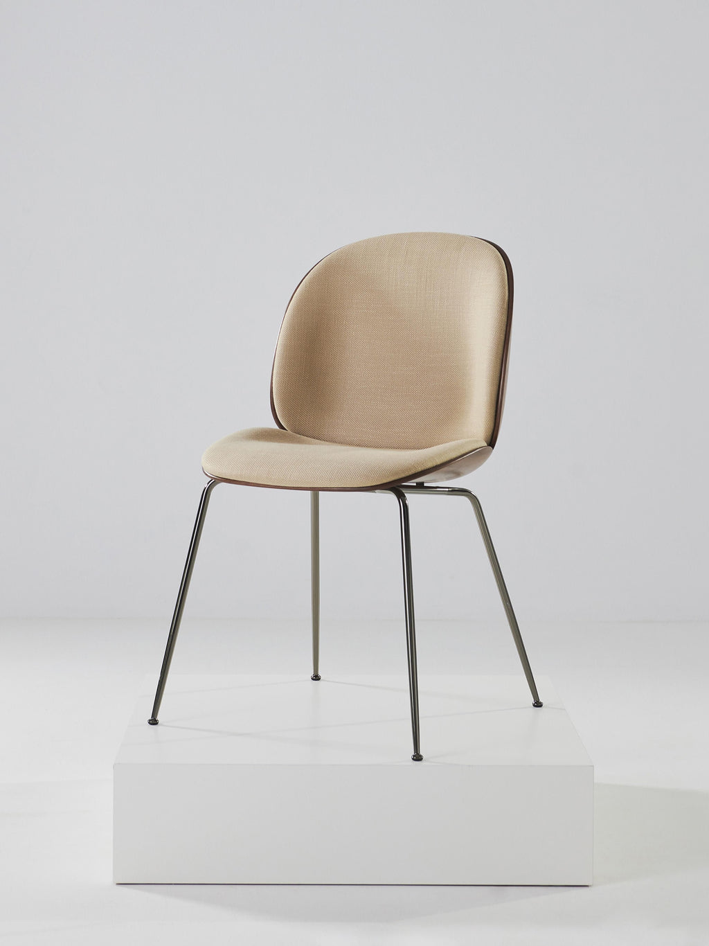 Beetle Upholstered Chair with Seat Shell