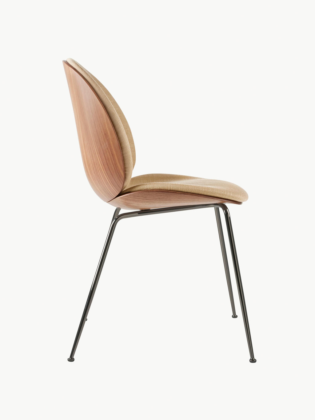 Beetle Upholstered Chair with Seat Shell
