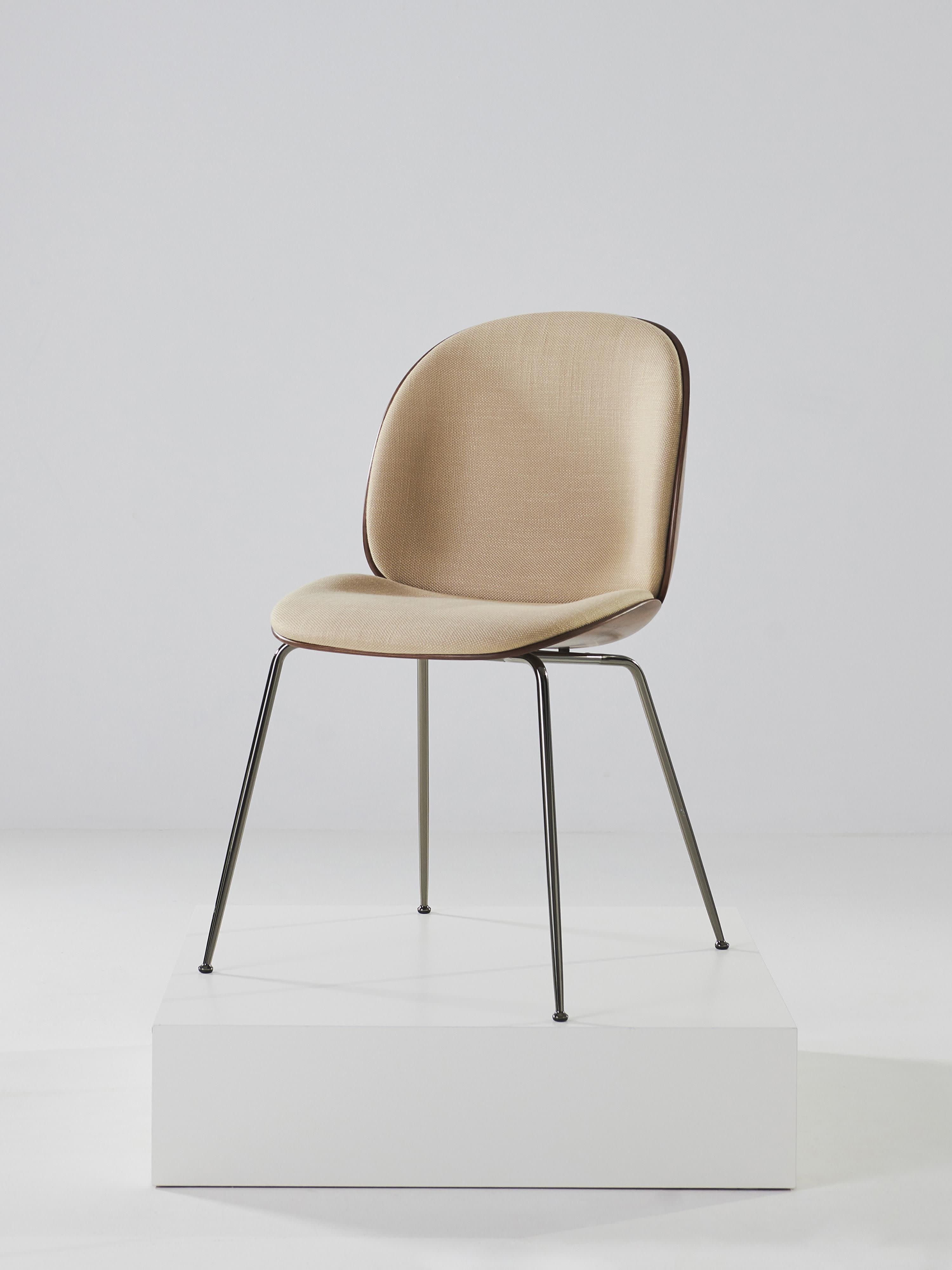 Beetle Upholstered Chair with Seat Shell