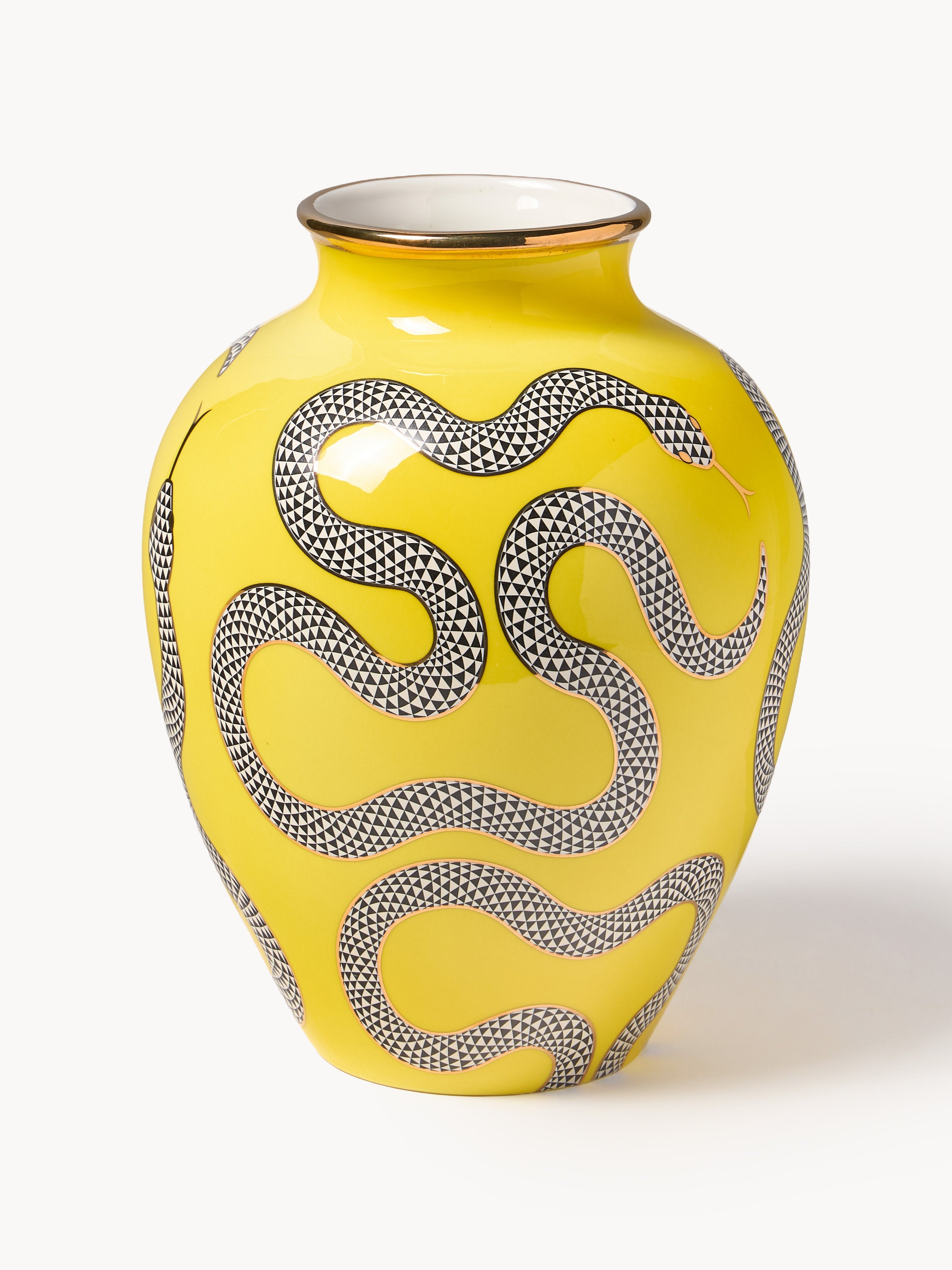 Gallery image 1 - Porcelain Vase Eden with Gold Accents, H 27 cm
