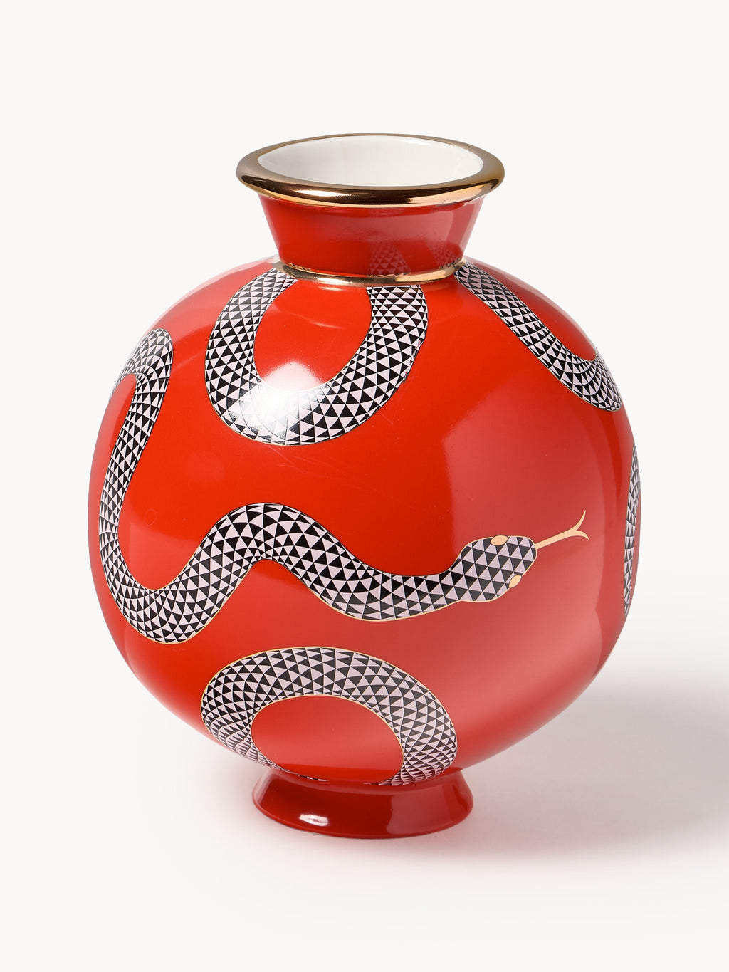 Gallery image 1 - Porcelain Vase Eden with Gold Accents, H 23 cm