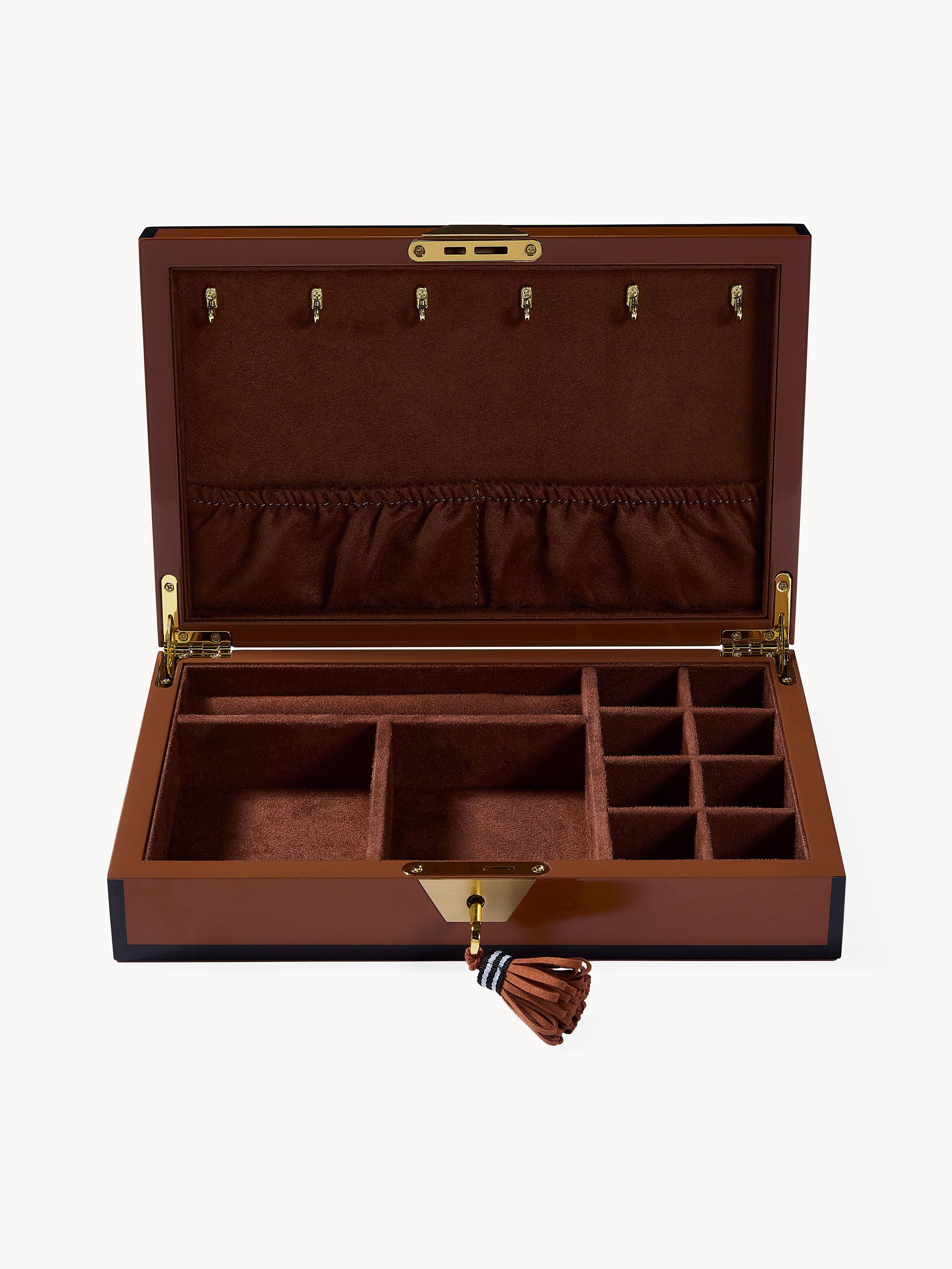 Zebra Wooden Jewellery Box
