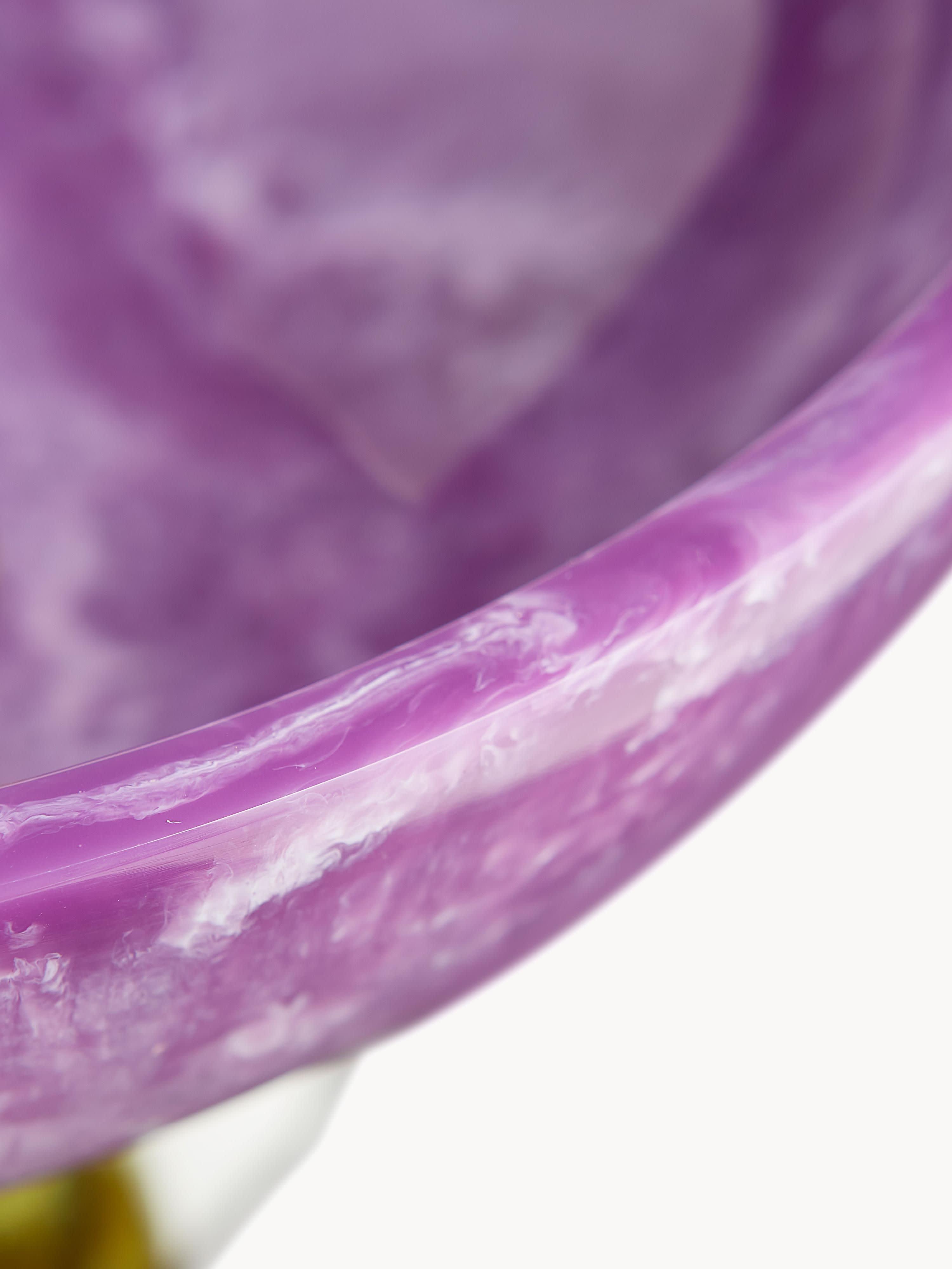 Como Handmade Marble Effect Decorative Bowl
