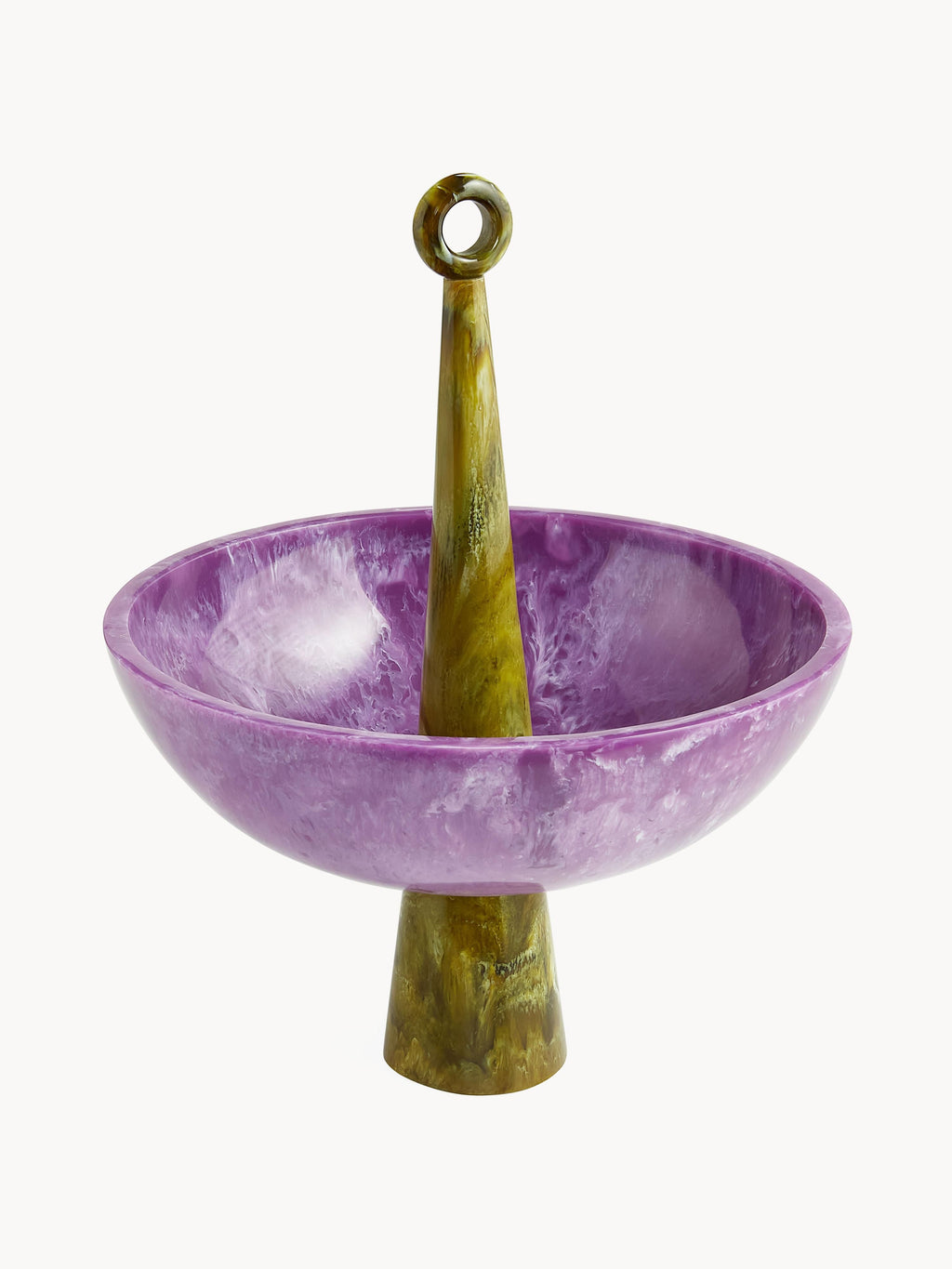 Como Handmade Marble Effect Decorative Bowl