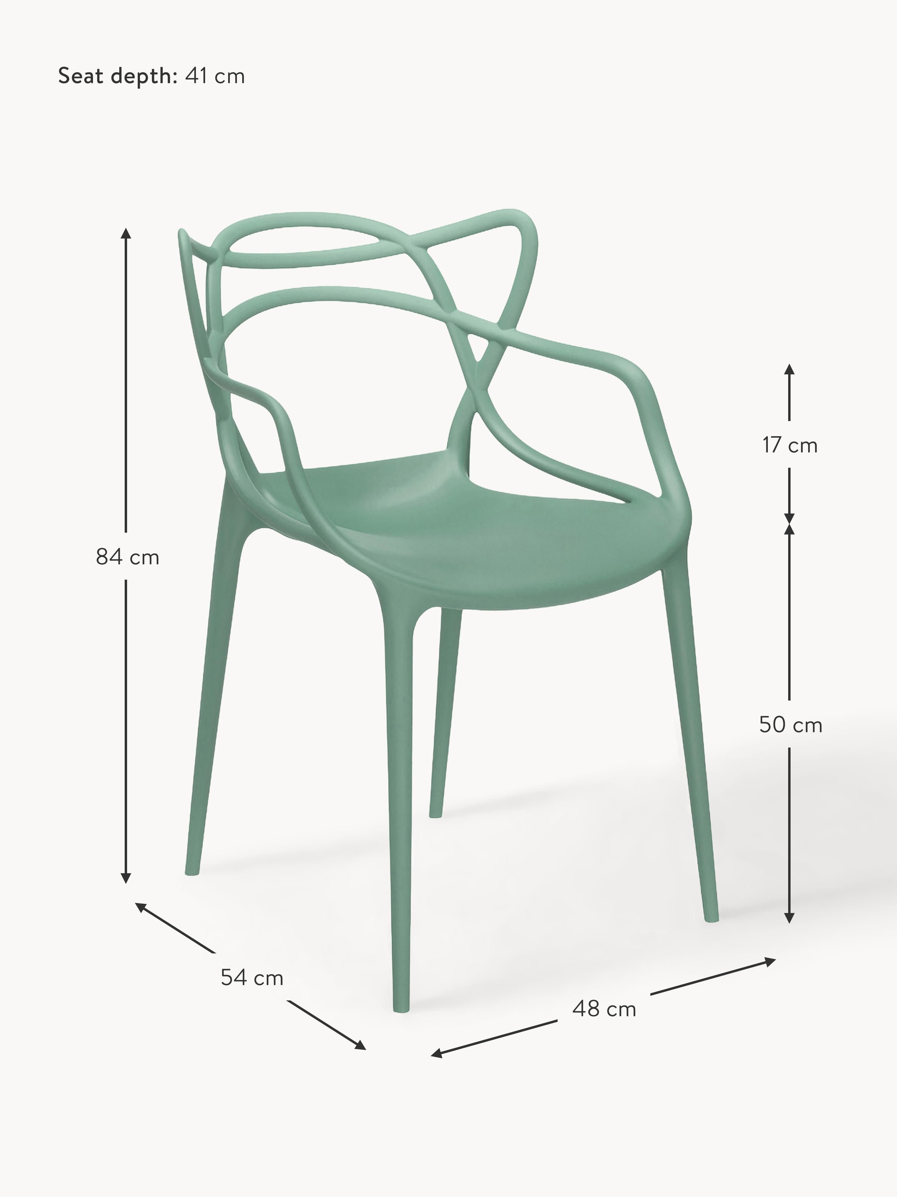 Masters Dining Chairs with Armrests, Set of 2