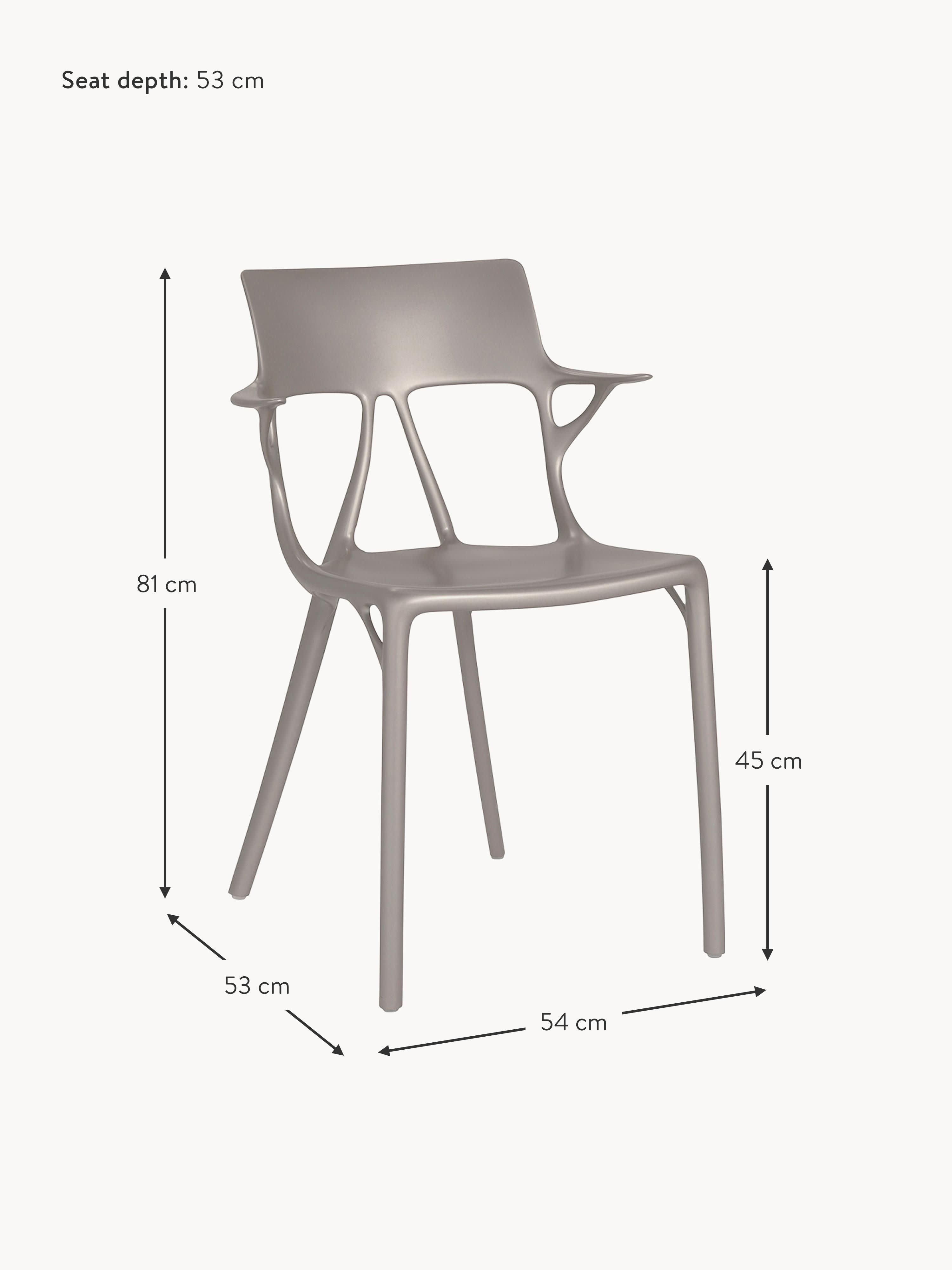 Garden Chairs A.I. with Armrests, Set of 2