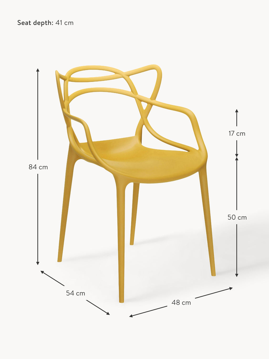 Masters Dining Chairs with Armrests, Set of 2