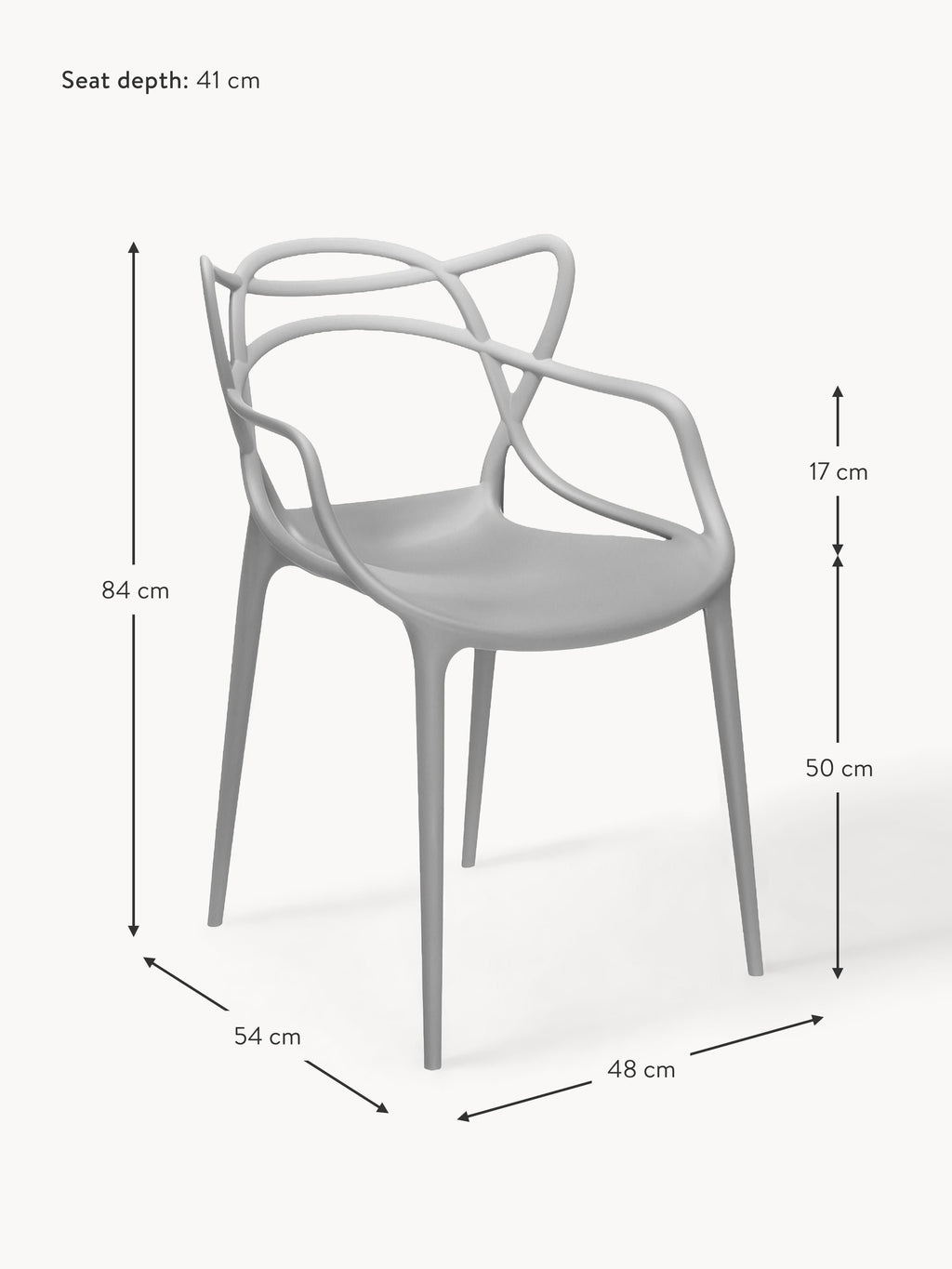 Masters Dining Chairs with Armrests, Set of 2