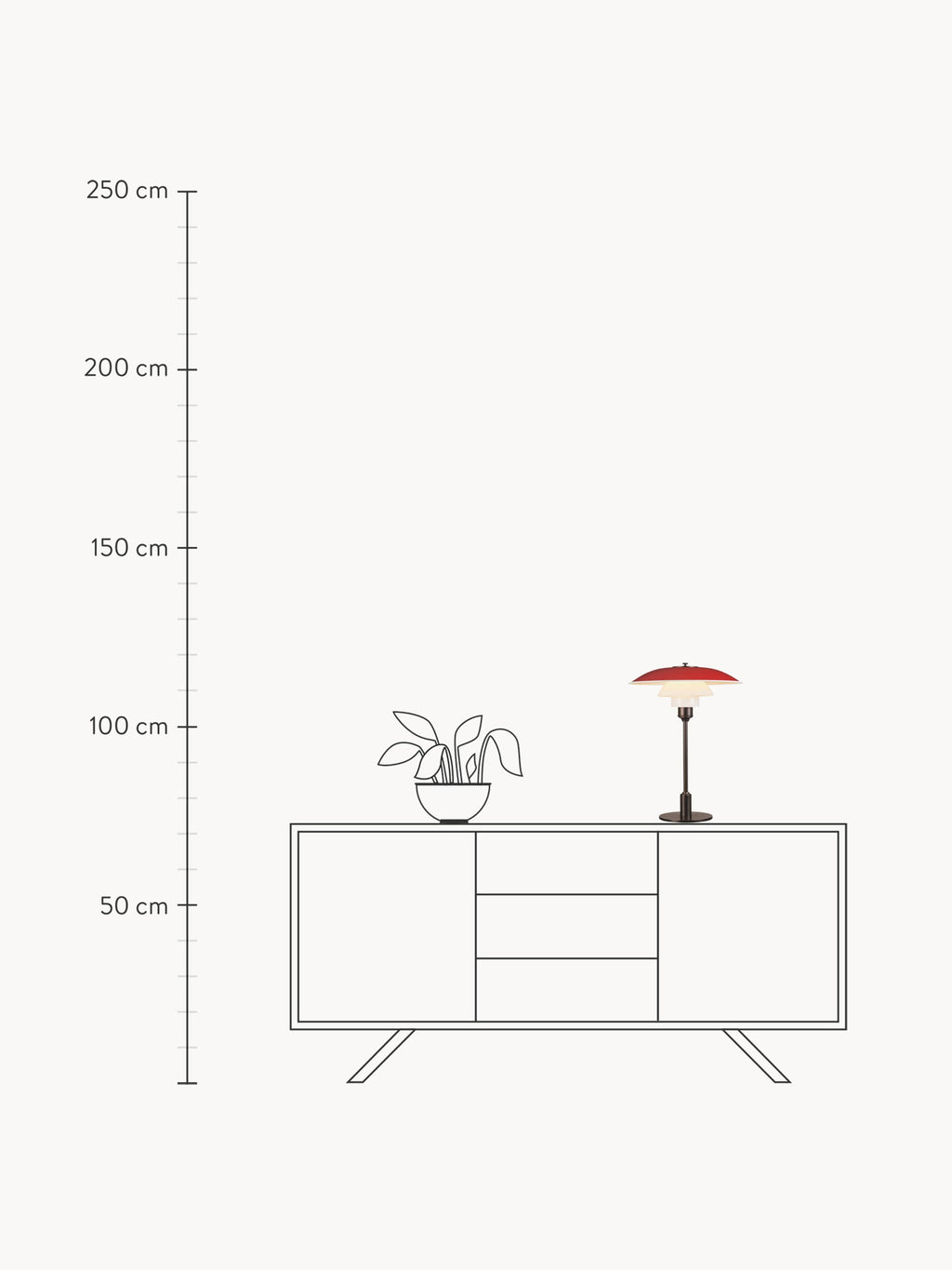 Large Mouth-Blown Table Lamp PH 3/5