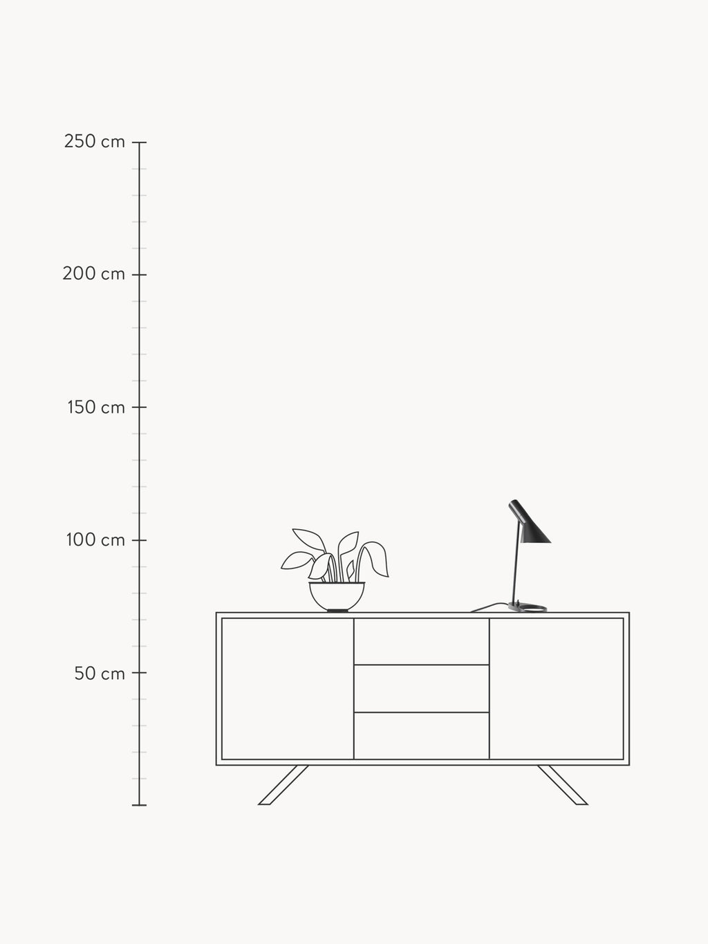 AJ Desk Lamp, Various Sizes