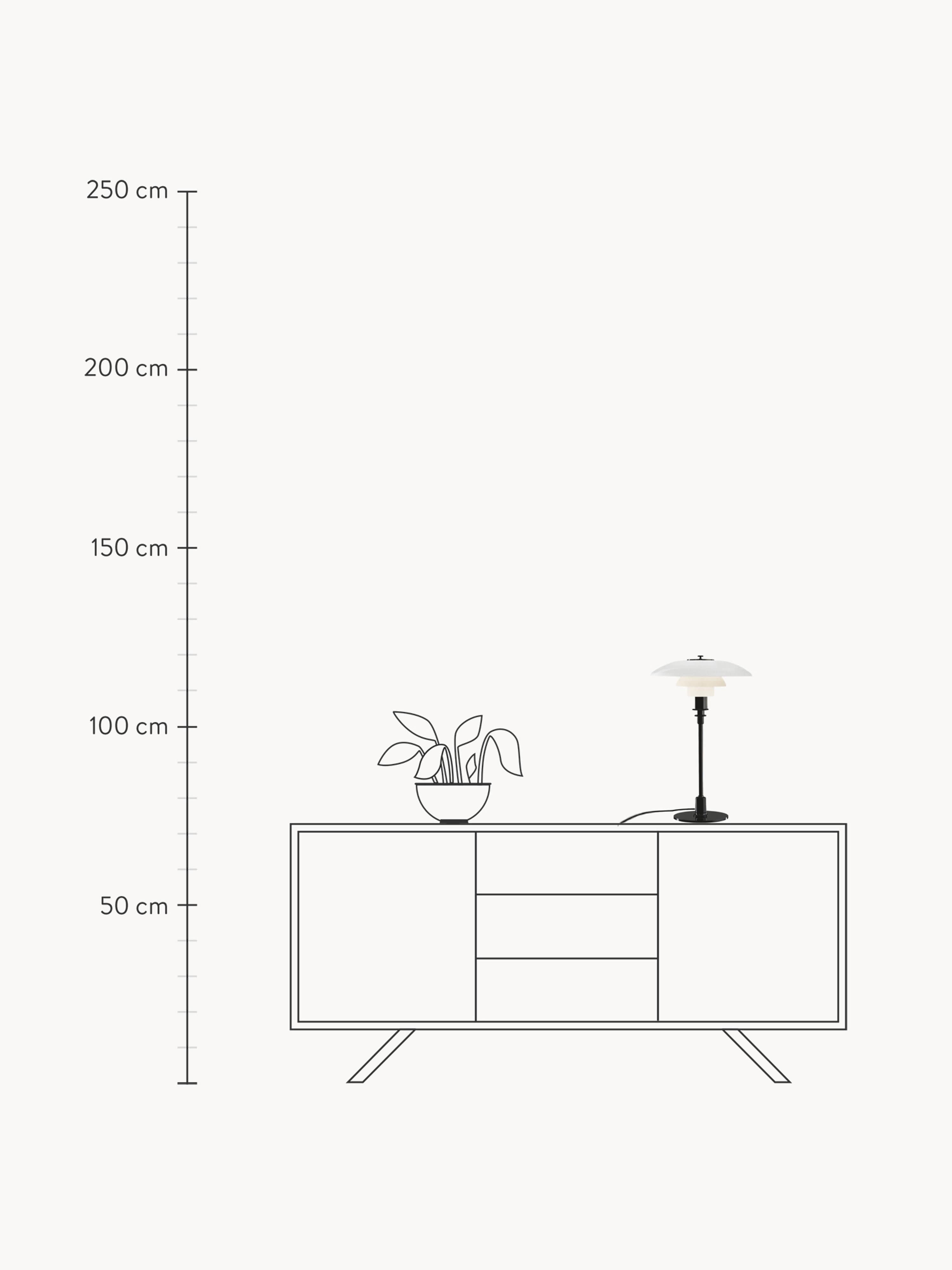 Large Mouth-Blown Table Lamp PH 3/2