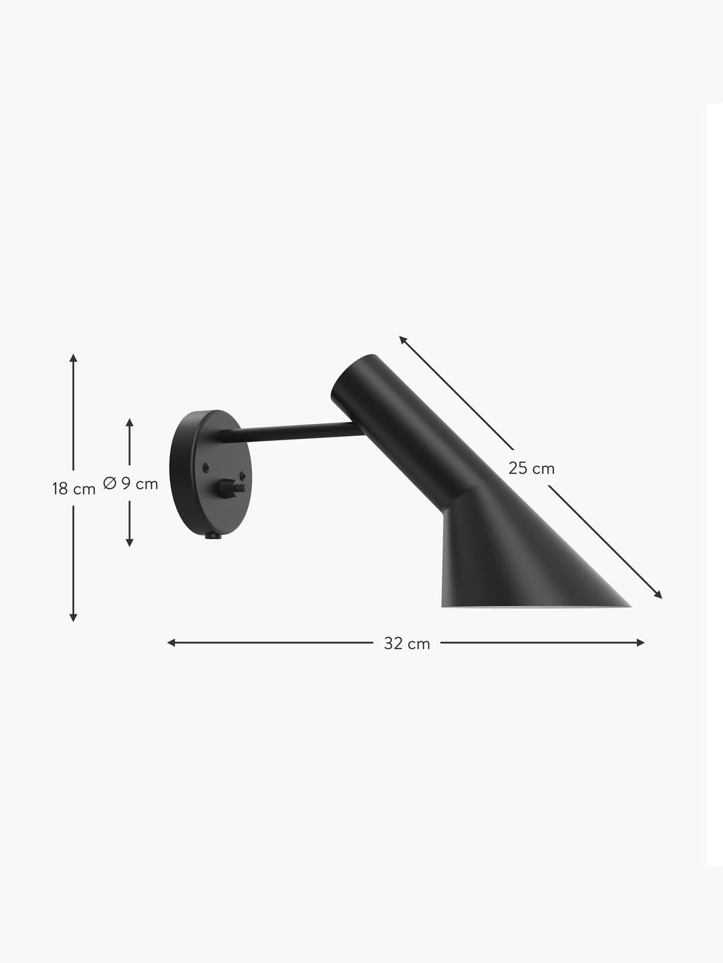 AJ Wall Lamp with Plug