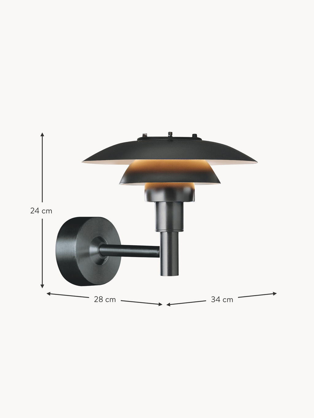 Dimmable Outdoor Wall Lamp Ph 3-2½