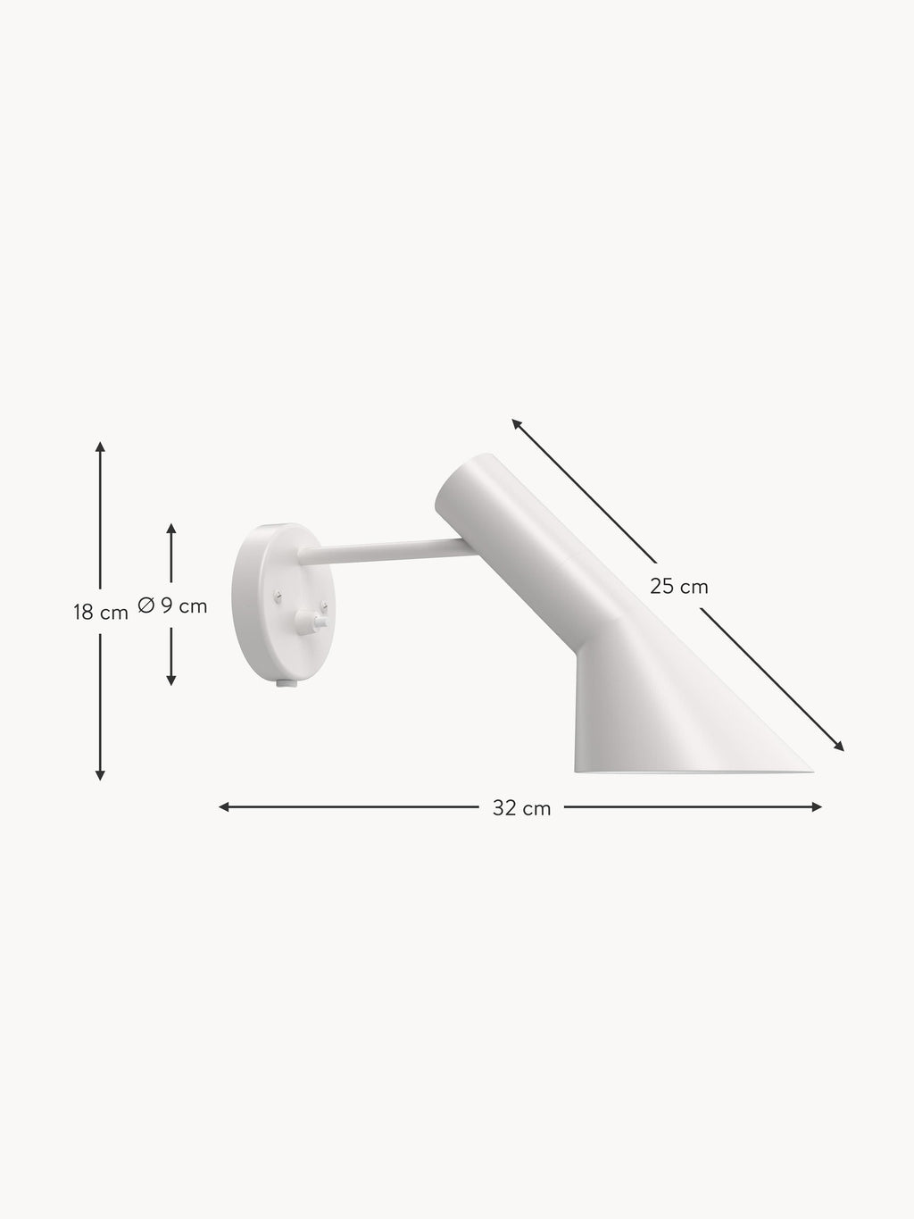 AJ Wall Lamp with Plug
