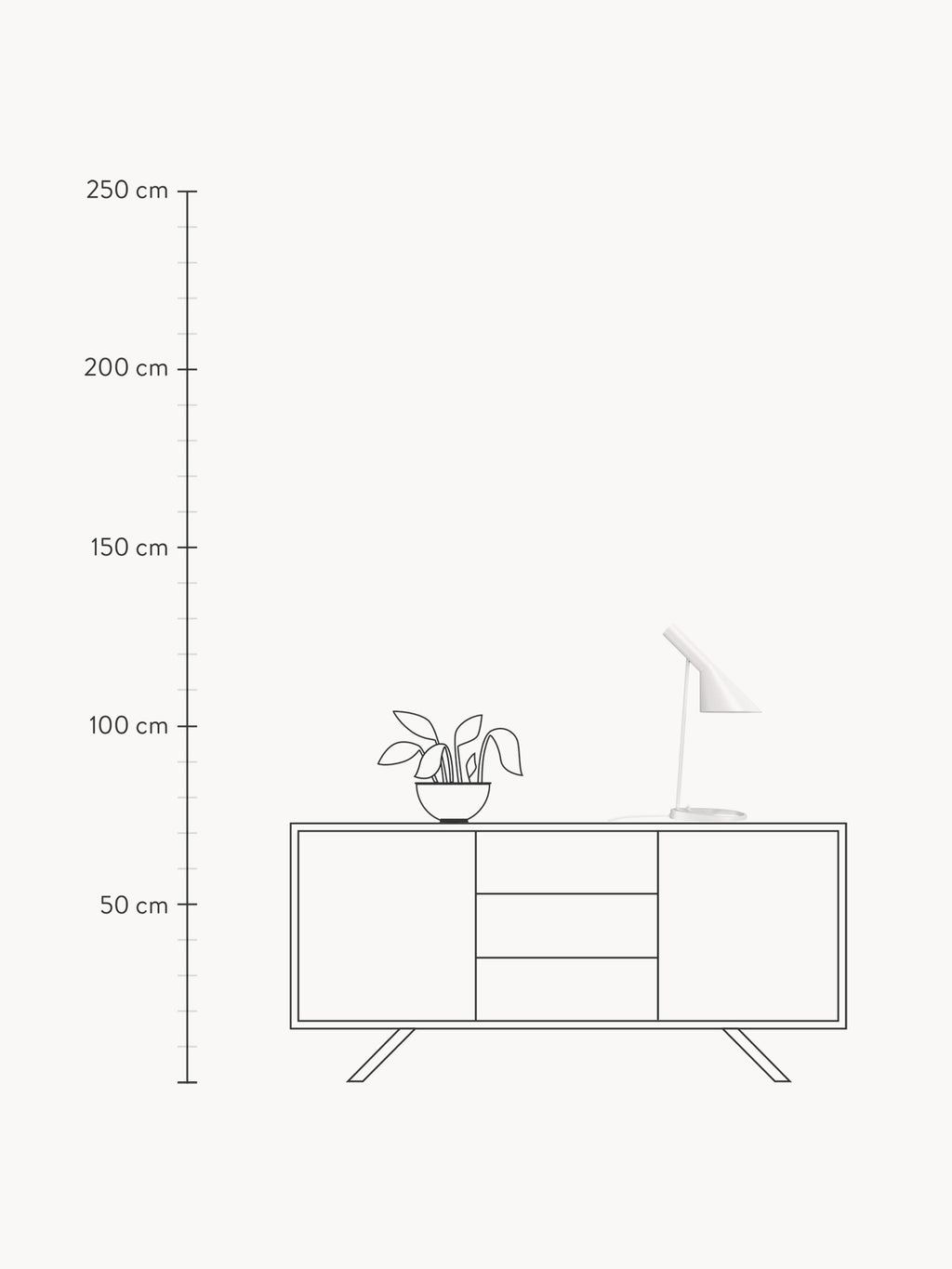 AJ Desk Lamp, Various Sizes