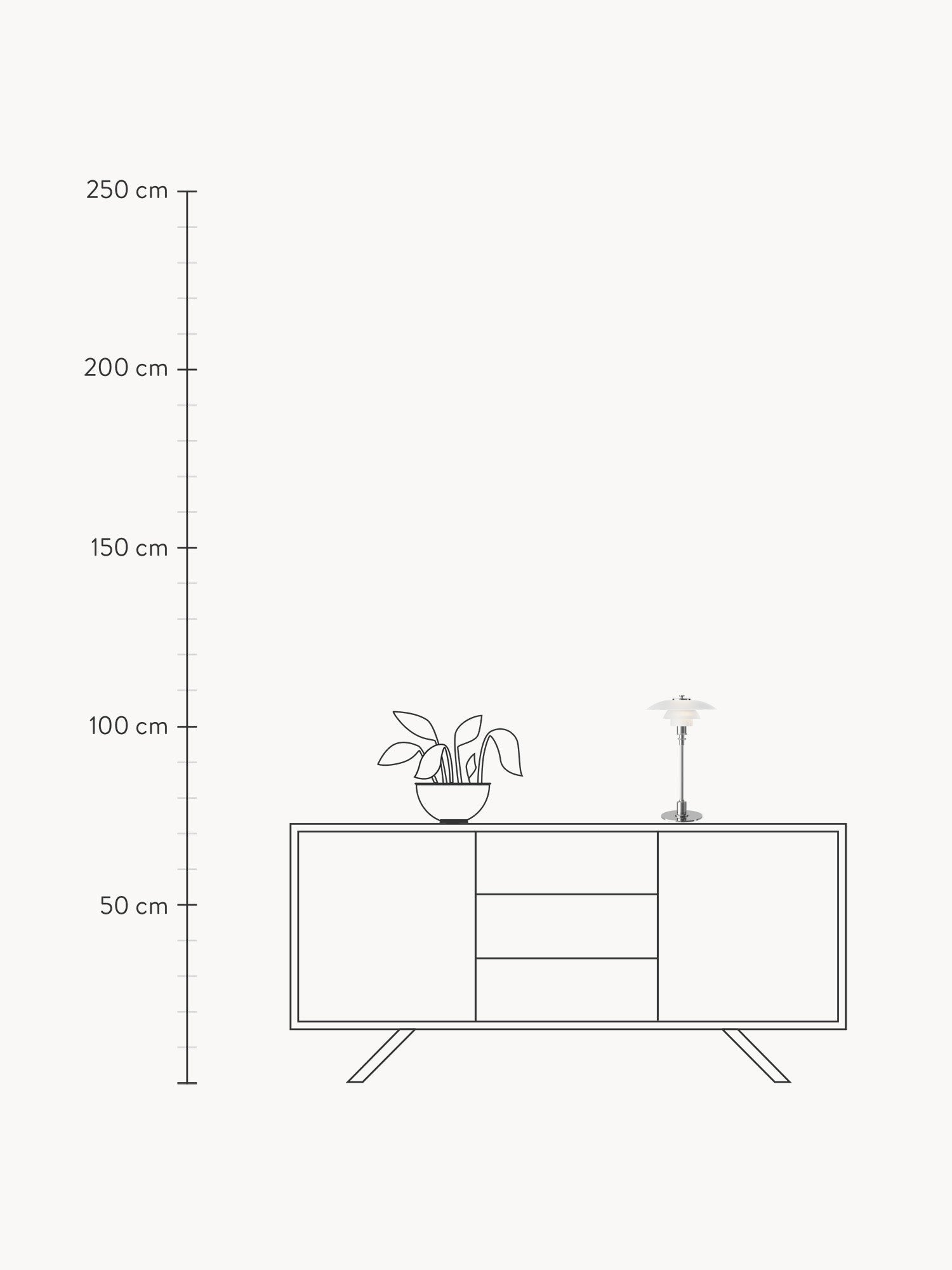 Small Mouth-Blown Table Lamp PH 2/1