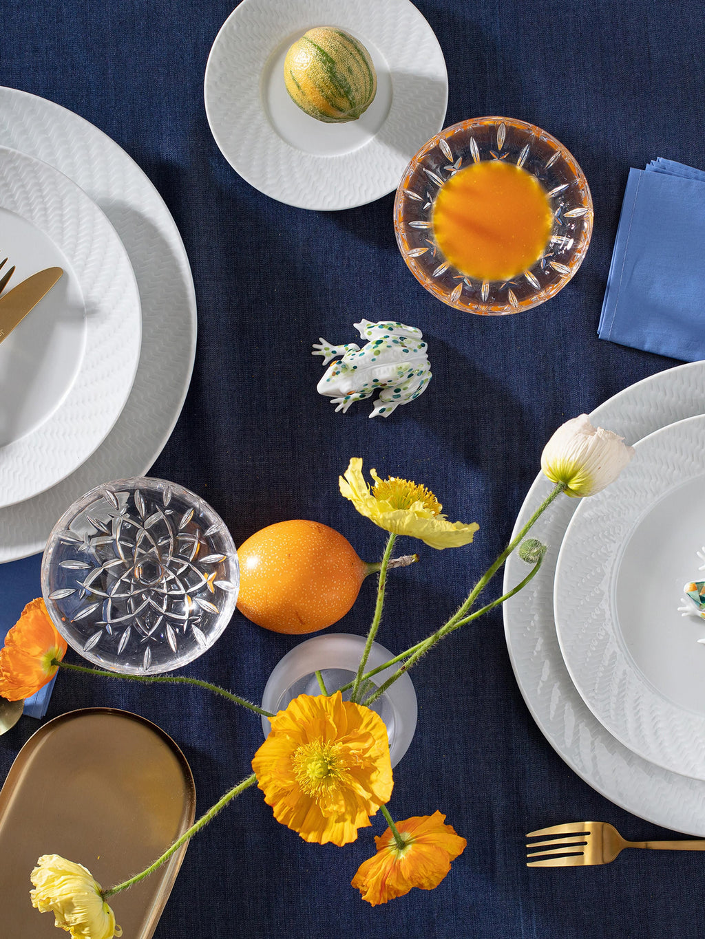 Handmade Porcelain Tableware Set No. 41, 2People, Set of 12