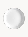 Gallery image 1 - Handmade Porcelain Pasta Plates Vitruv with Platinum Rim, Set of 2