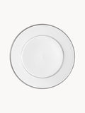 Gallery image 1 - Handmade Porcelain Dinner Plates Vitruv with Platinum Rim, Set of 2