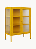 Gallery image 1 - Metal Display Cabinet The Mixer with Ribbed Glass