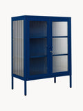 Gallery image 1 - Metal Display Cabinet The Mixer with Ribbed Glass