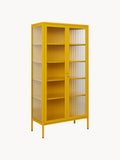 Gallery image 1 - Metal Display Cabinet The Collector with Ribbed Glass