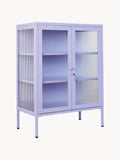 Gallery image 1 - Metal Display Cabinet The Mixer with Ribbed Glass