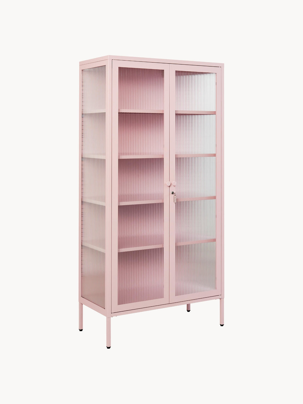 Gallery image 1 - Metal Display Cabinet The Collector with Ribbed Glass