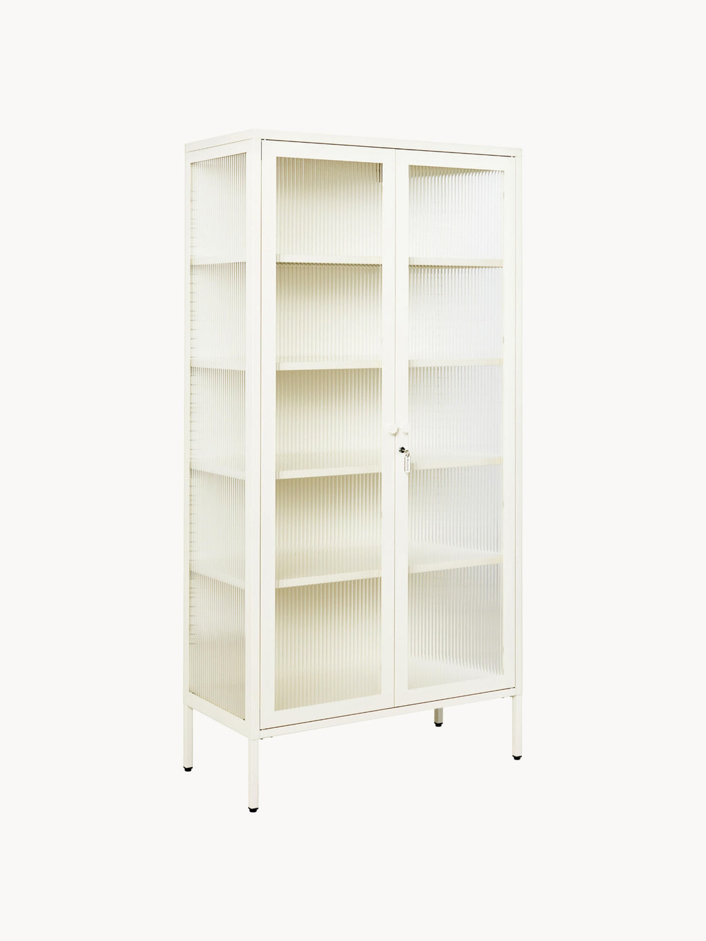 Gallery image 1 - Metal Display Cabinet The Collector with Ribbed Glass