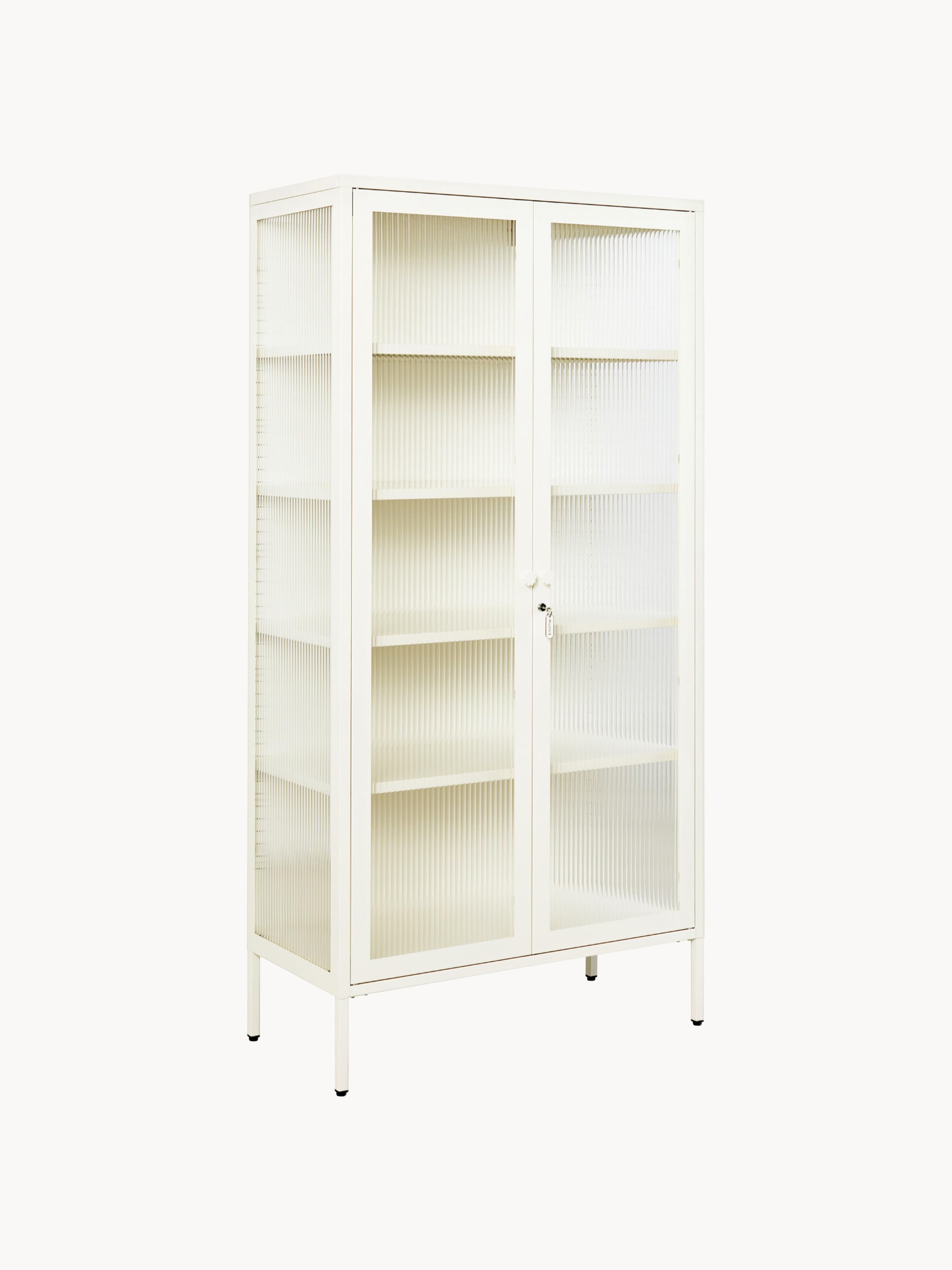 Gallery image 1 - Metal Display Cabinet The Collector with Ribbed Glass