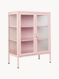 Gallery image 1 - Metal Display Cabinet The Mixer with Ribbed Glass