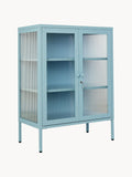 Gallery image 1 - Metal Display Cabinet The Mixer with Ribbed Glass