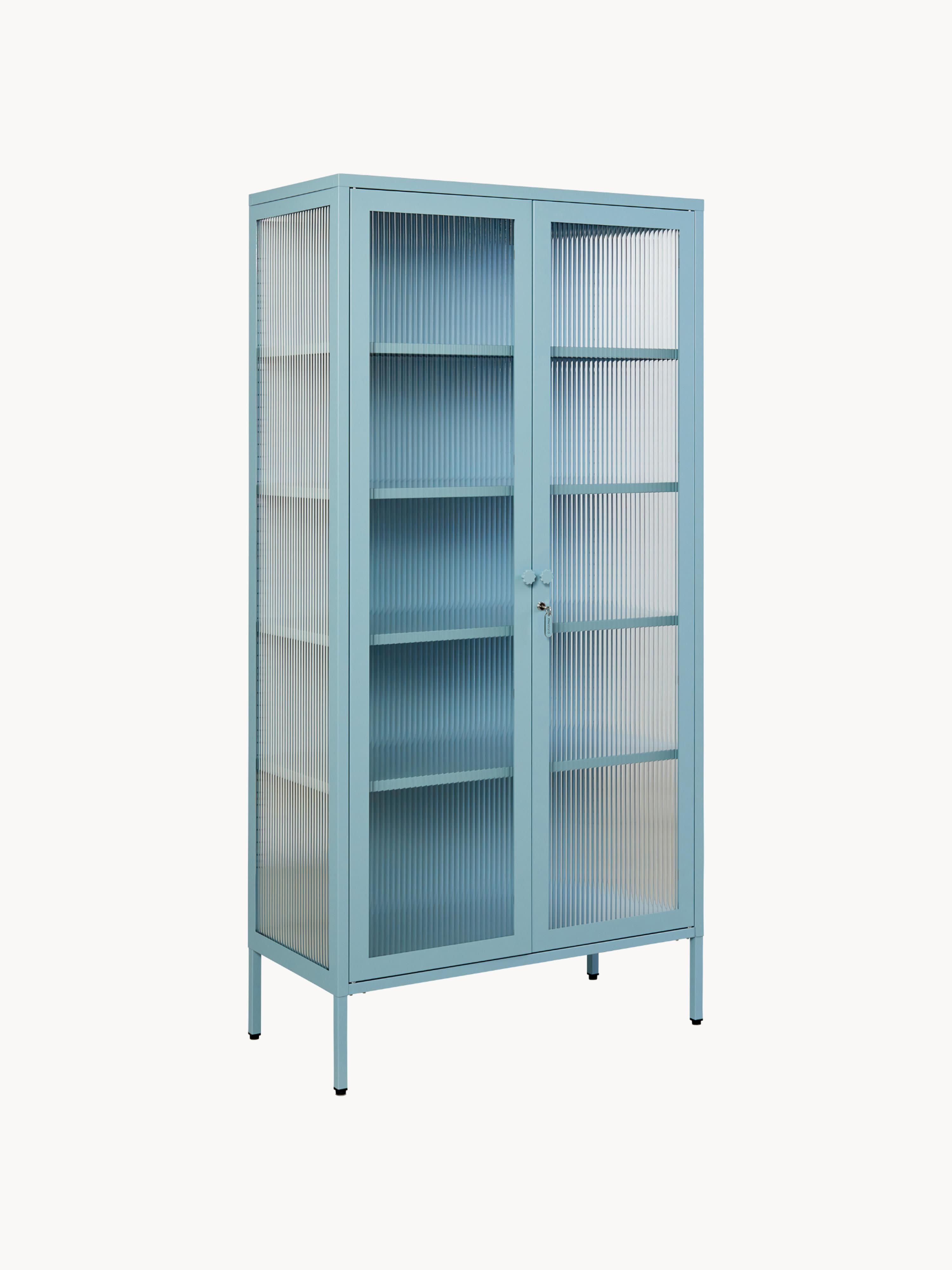 Gallery image 1 - Metal Display Cabinet The Collector with Ribbed Glass