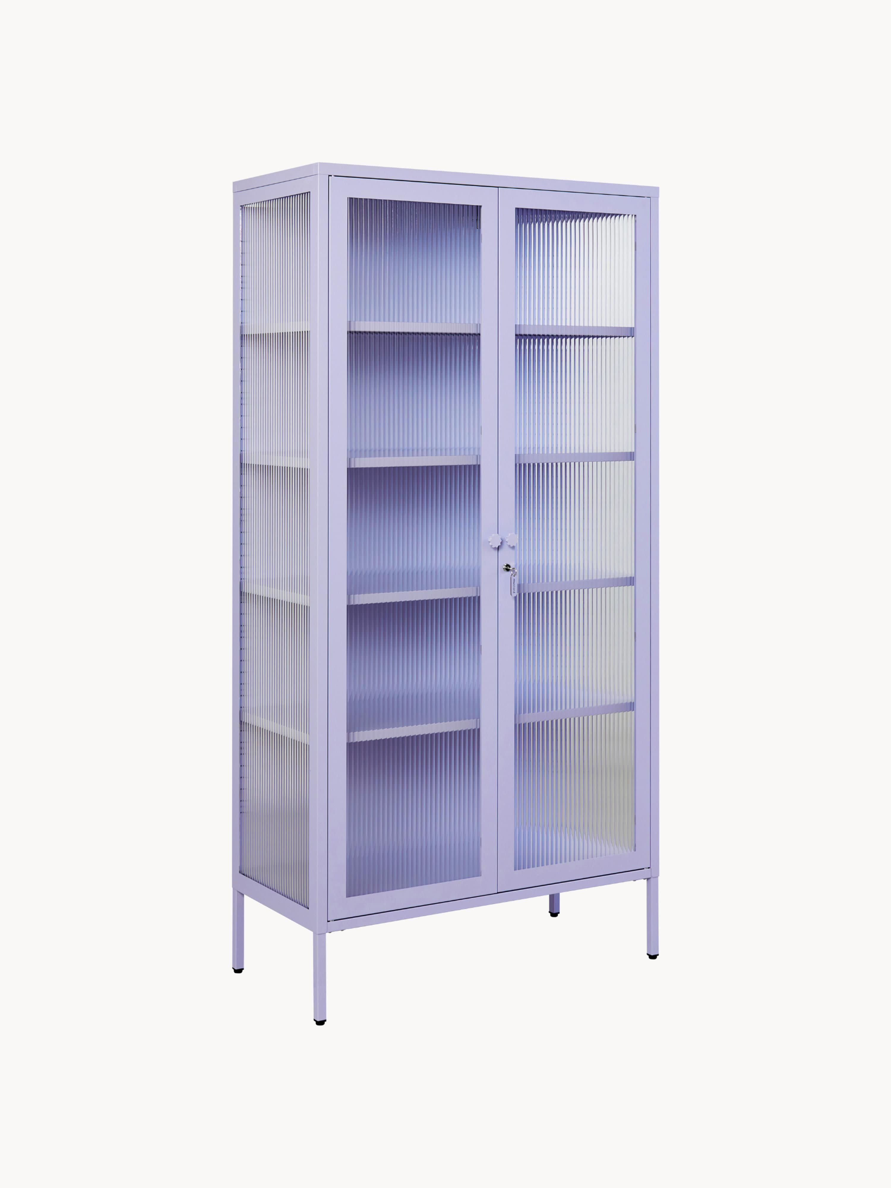 Gallery image 1 - Metal Display Cabinet The Collector with Ribbed Glass