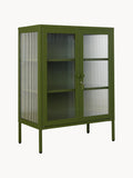 Gallery image 1 - Metal Display Cabinet The Mixer with Ribbed Glass