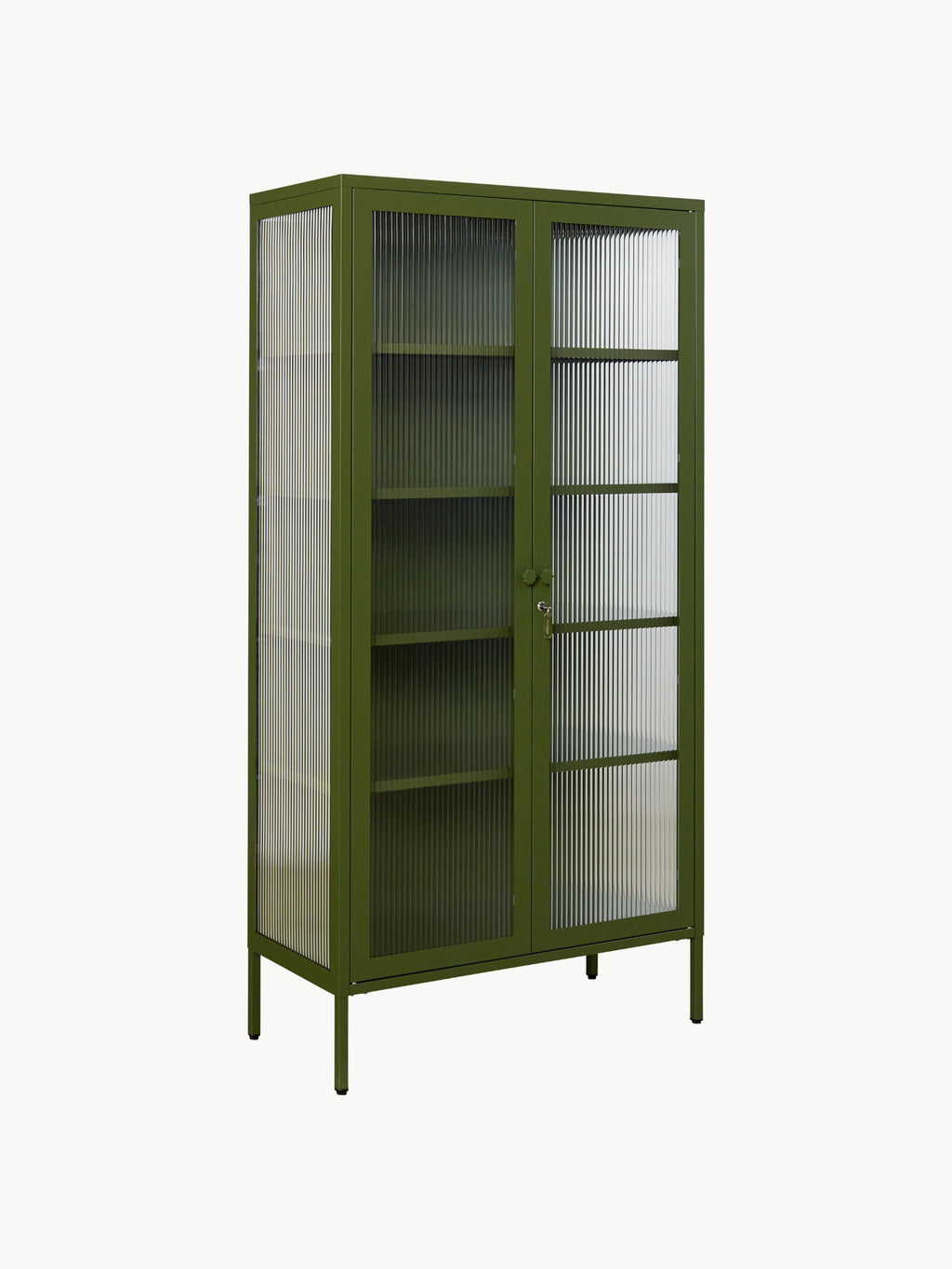 Gallery image 1 - Metal Display Cabinet The Collector with Ribbed Glass