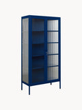 Gallery image 1 - Metal Display Cabinet The Collector with Ribbed Glass