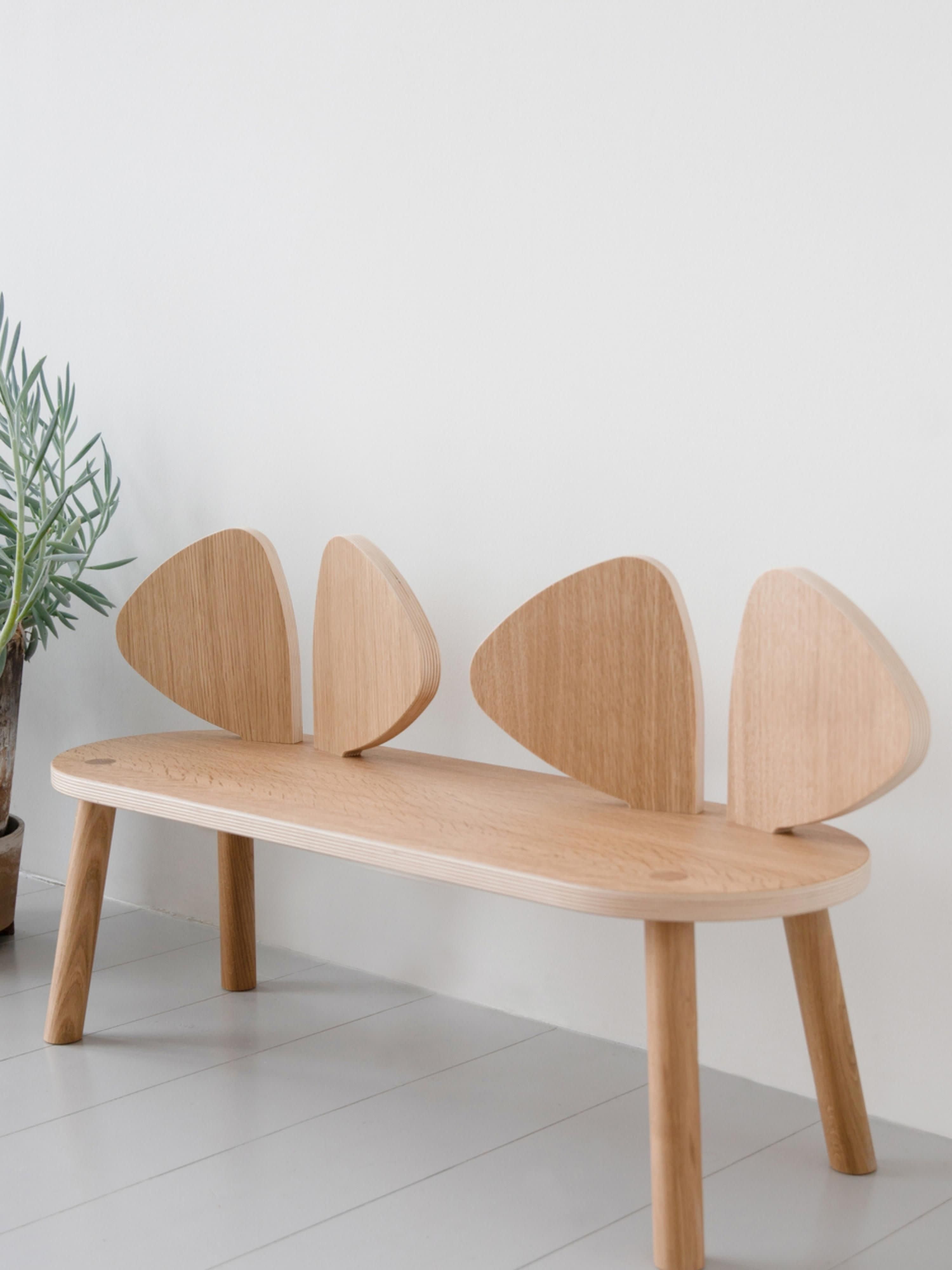 Mouse Kids Wooden Bench