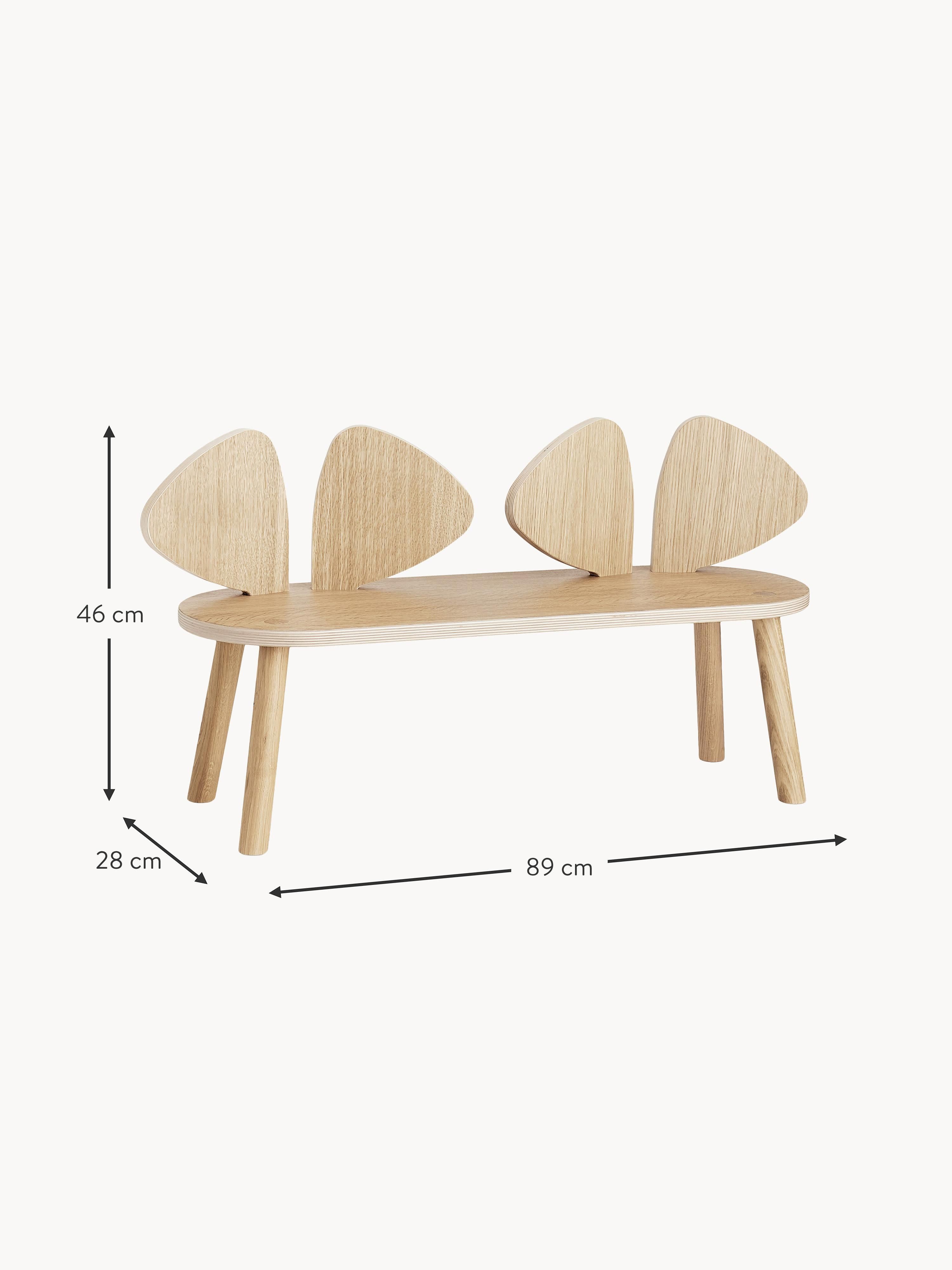 Mouse Kids Wooden Bench