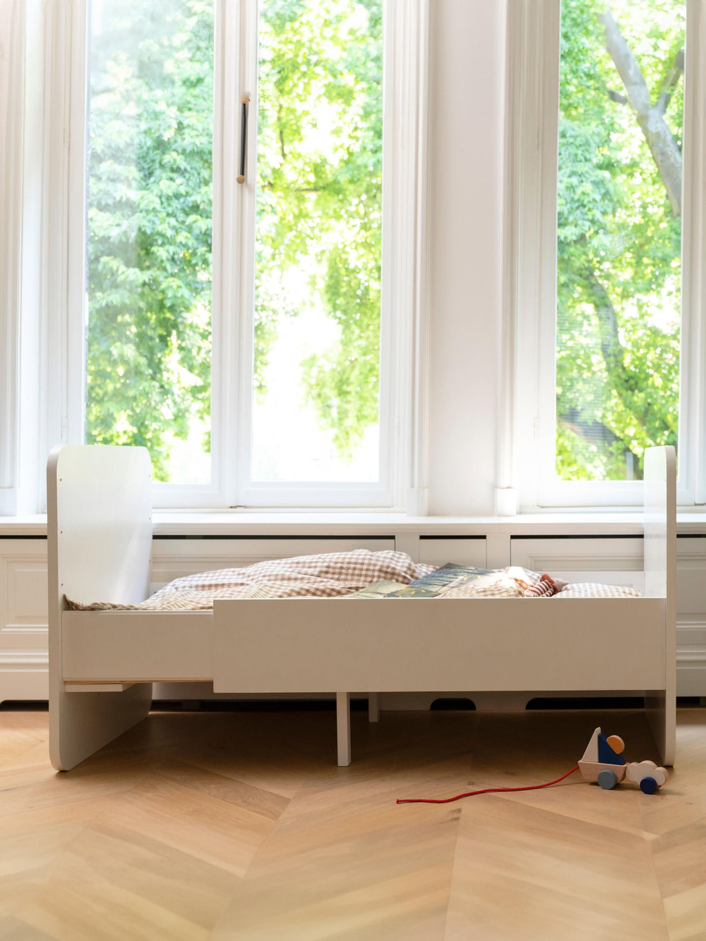 Baby Bed with Extension to Kids Bed, 70 x 120/160 cm