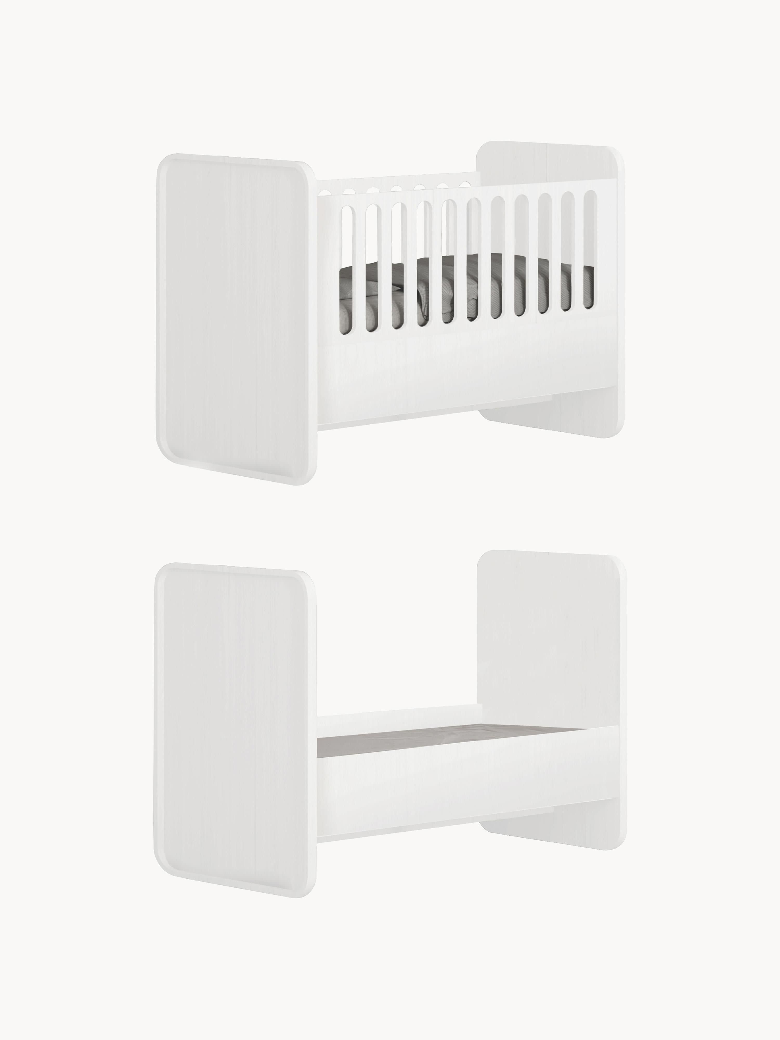 Gallery image 1 - Baby Bed with Extension to Kids Bed, 70 x 120/160 cm