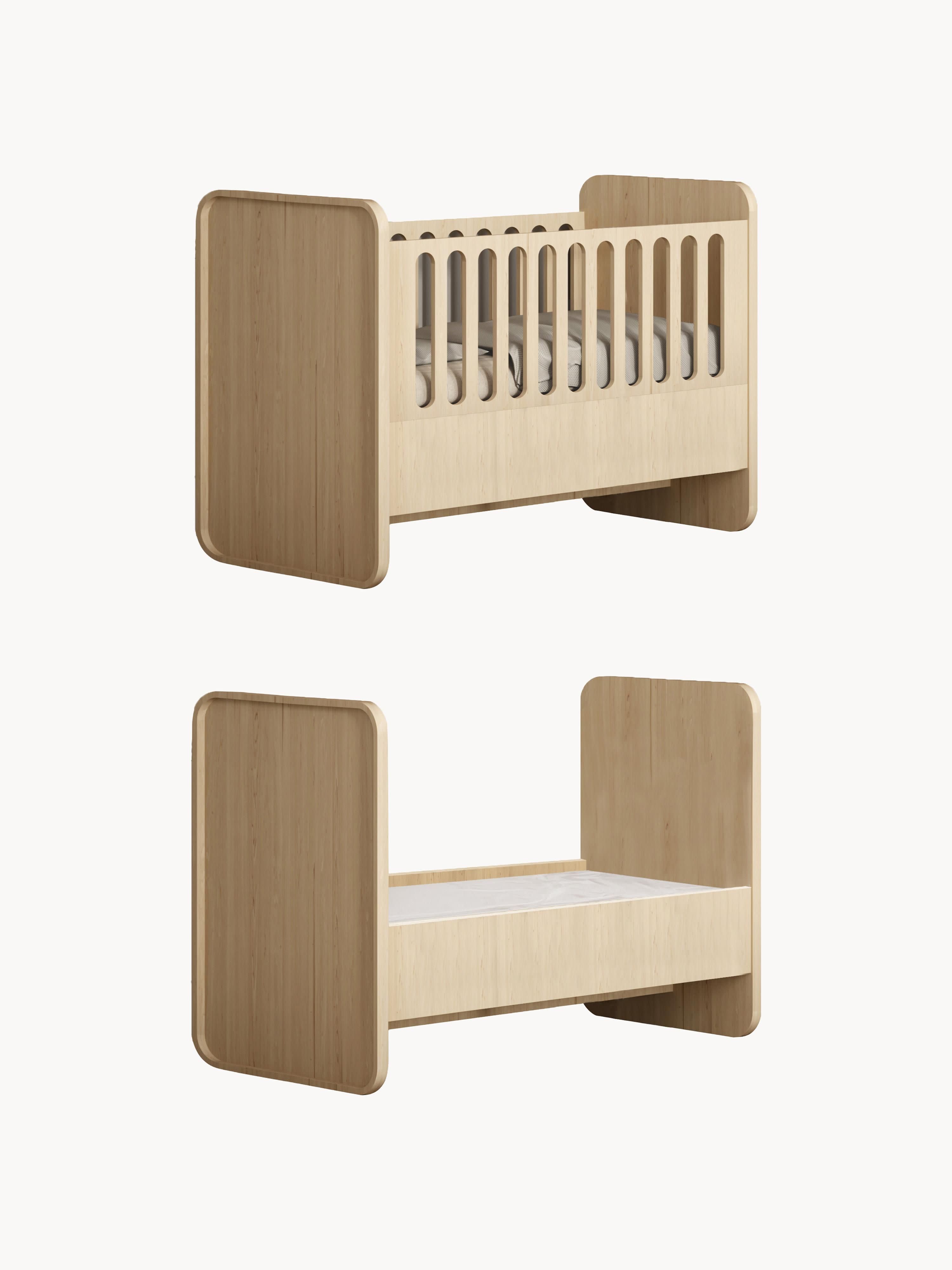 Gallery image 1 - Baby Bed with Extension to Kids Bed, 70 x 120/160 cm