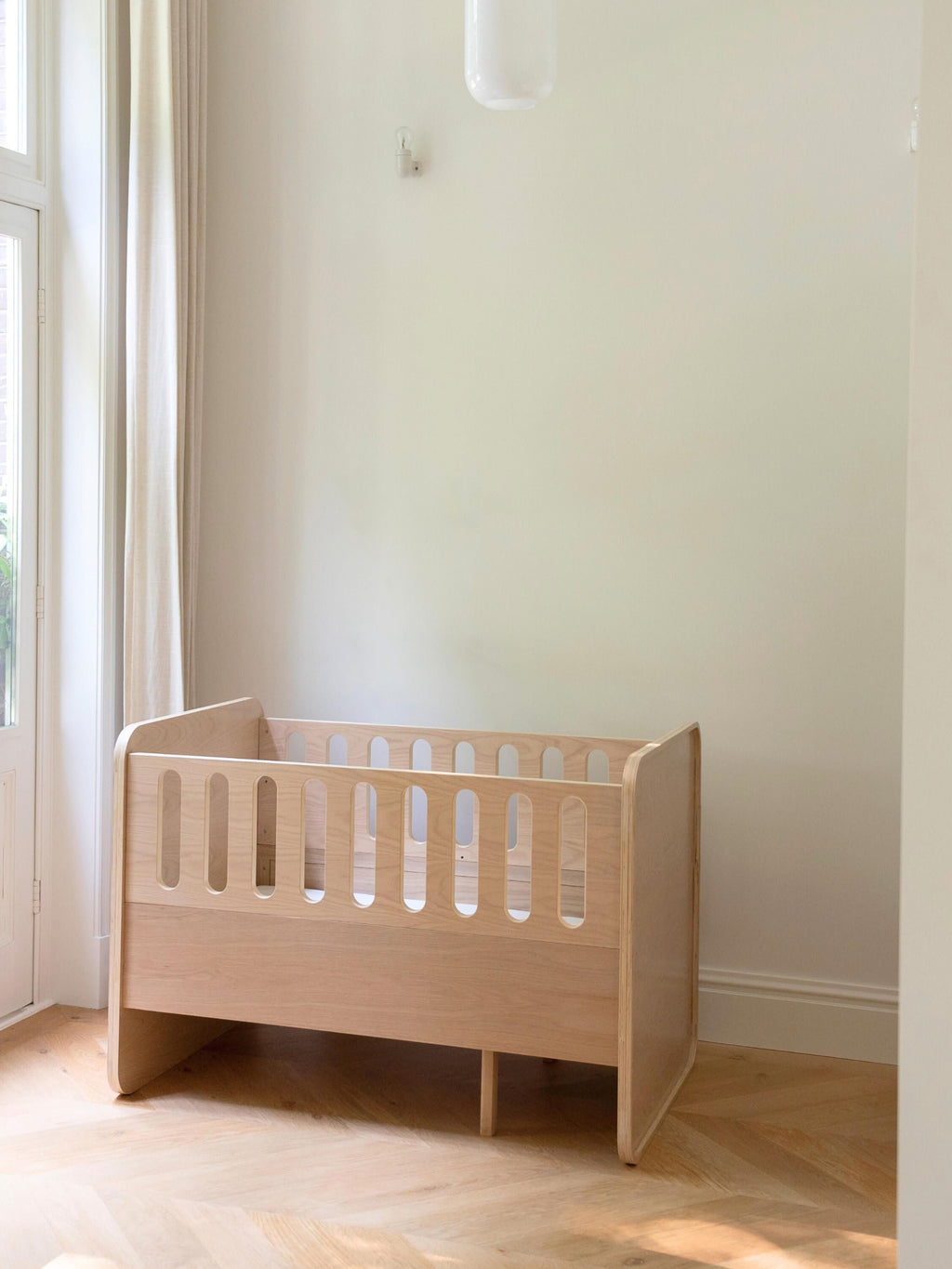 Baby Bed with Extension to Kids Bed, 70 x 120/160 cm