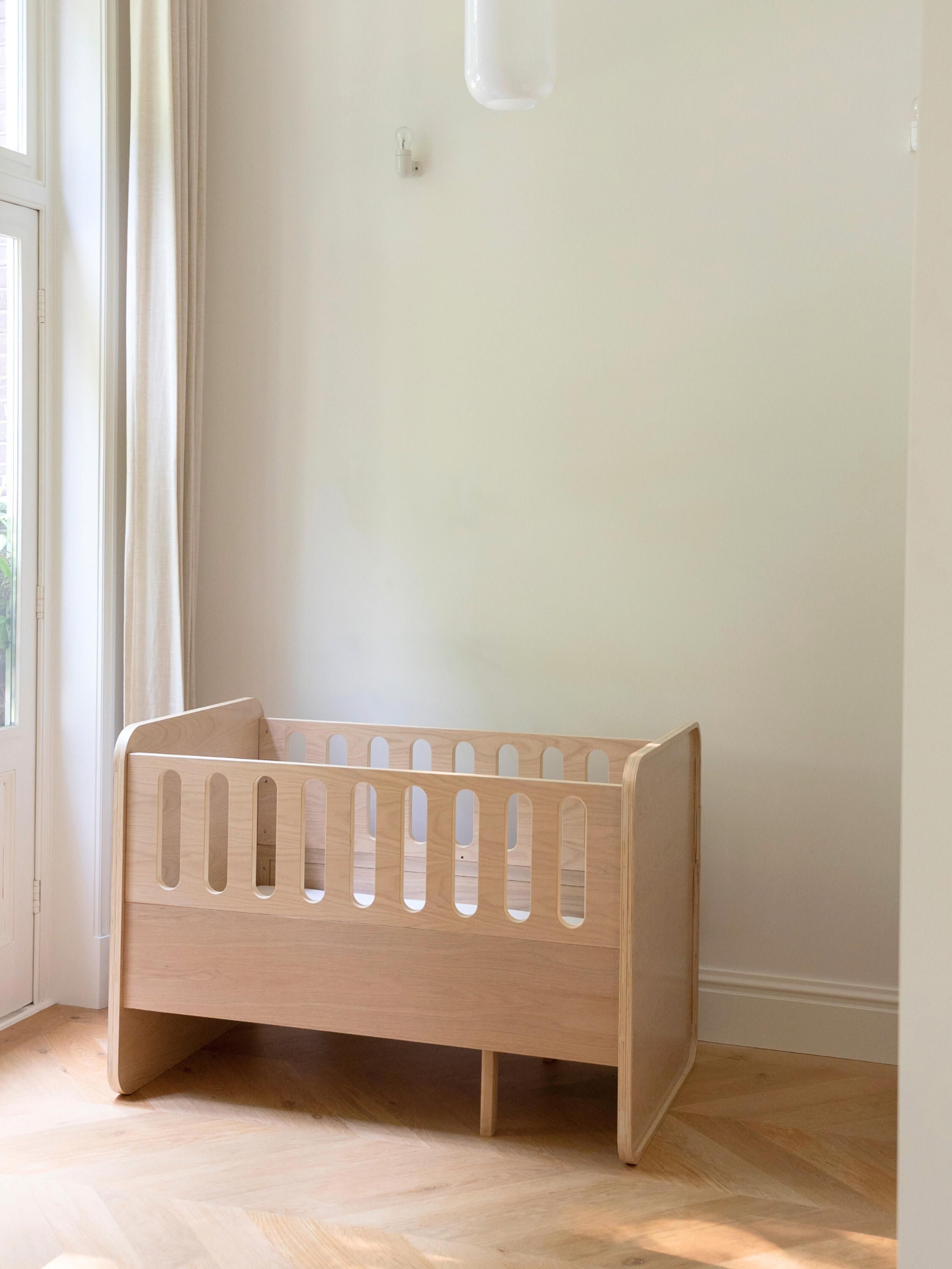 Baby Bed with Extension to Kids Bed, 70 x 120/160 cm
