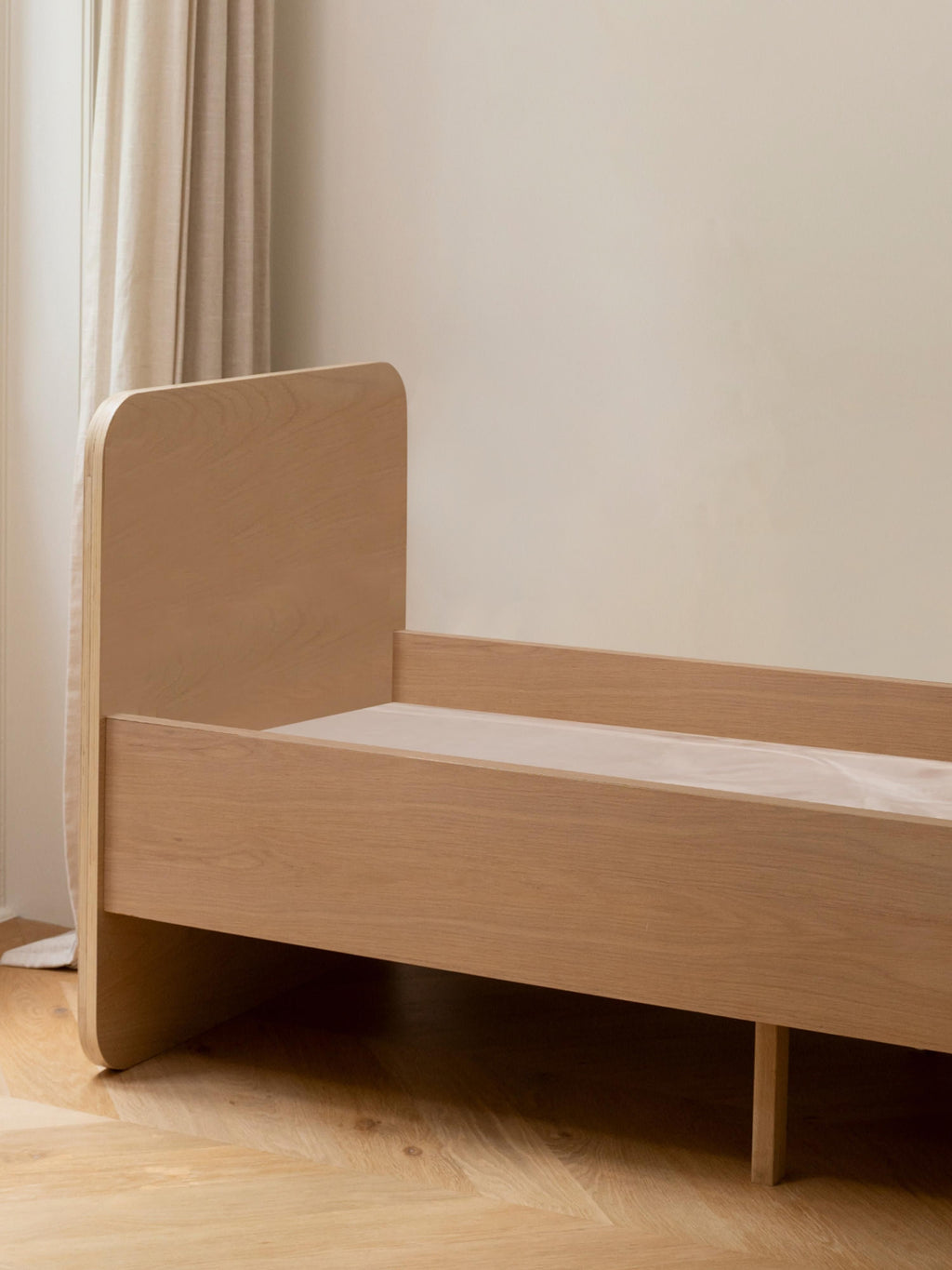 Baby Bed with Extension to Kids Bed, 70 x 120/160 cm